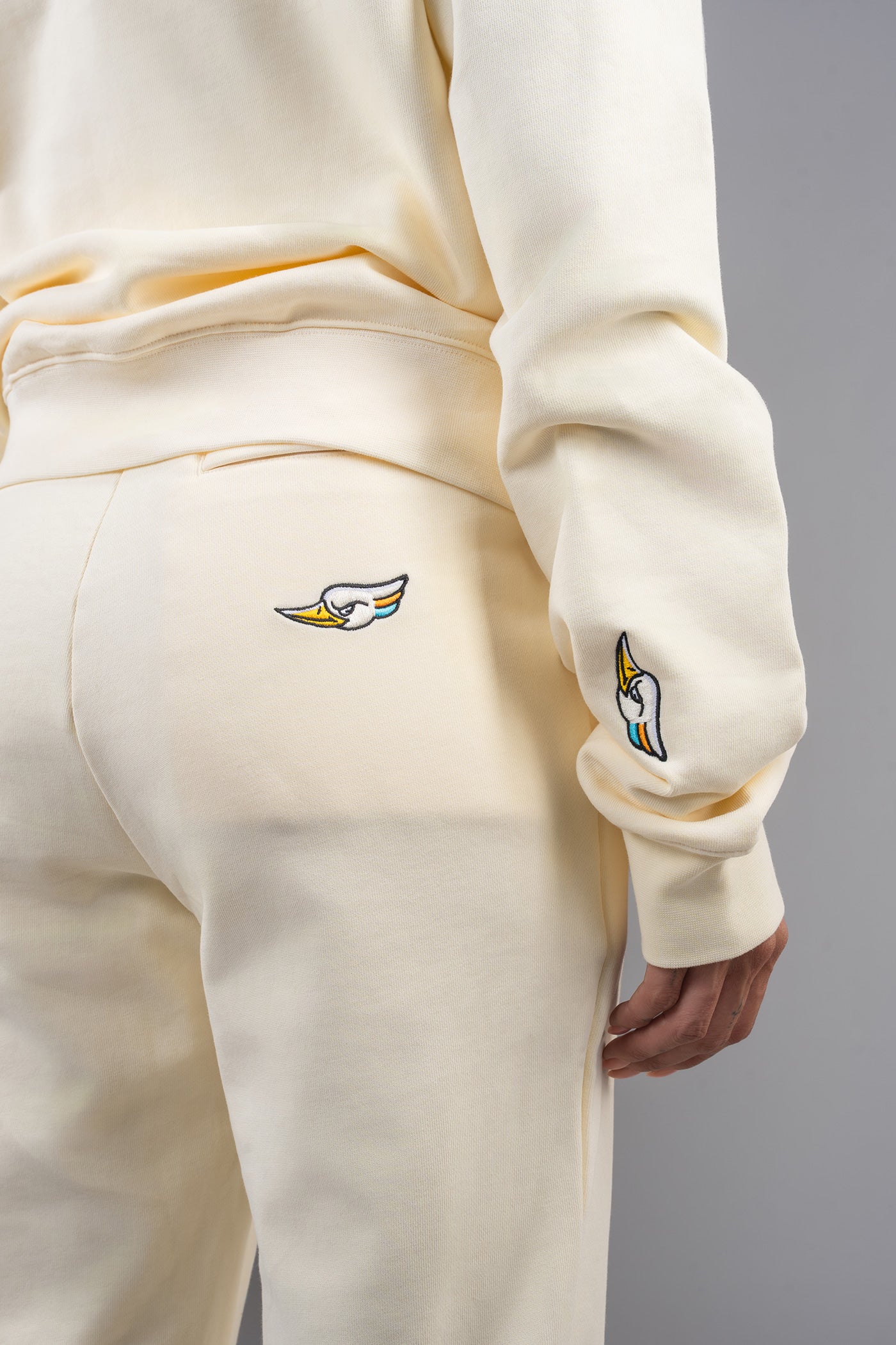Unisex Cotton Sweatsuit - Cream