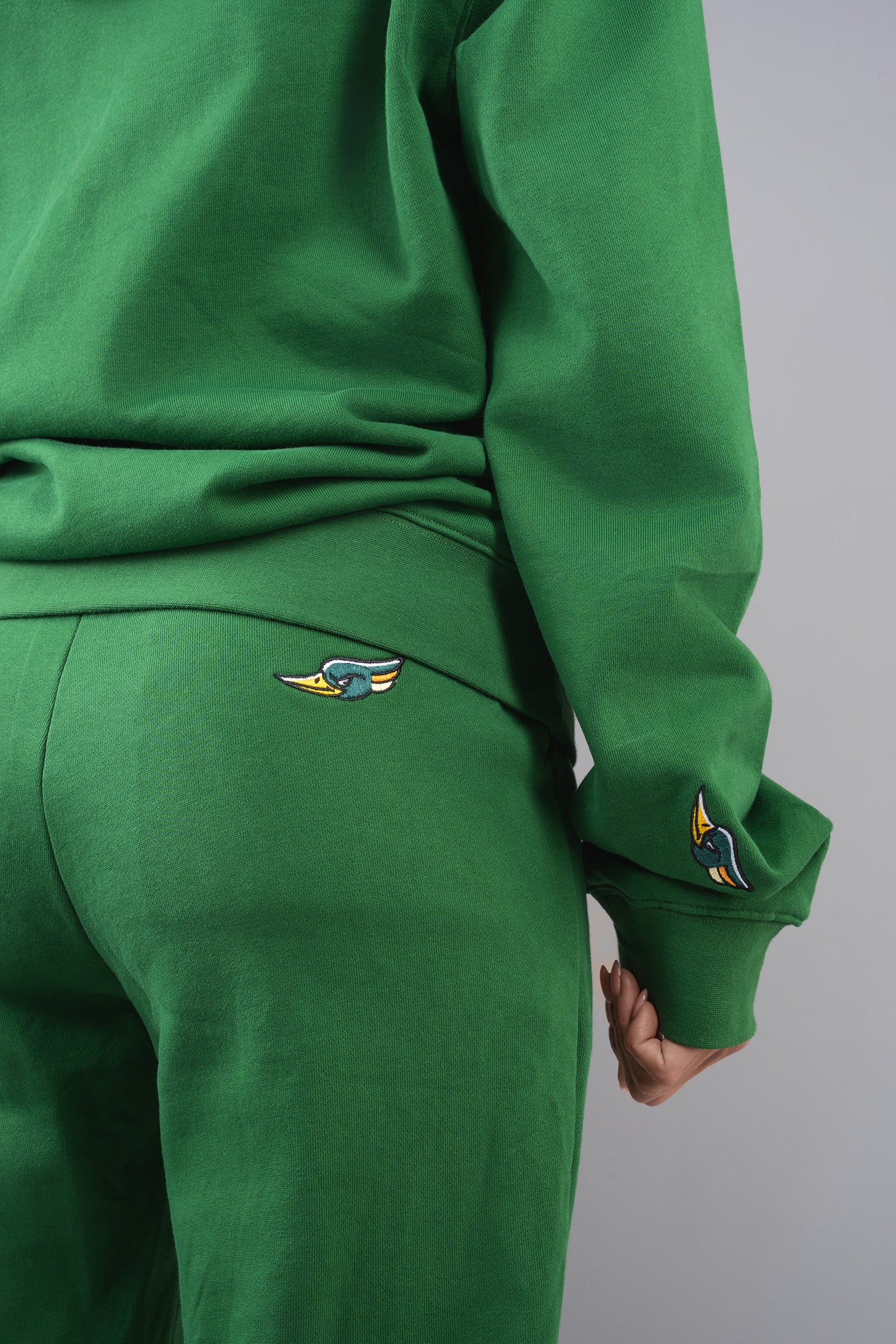 Unisex Cotton Sweatsuit - Electric Green – Woodpecker Int.