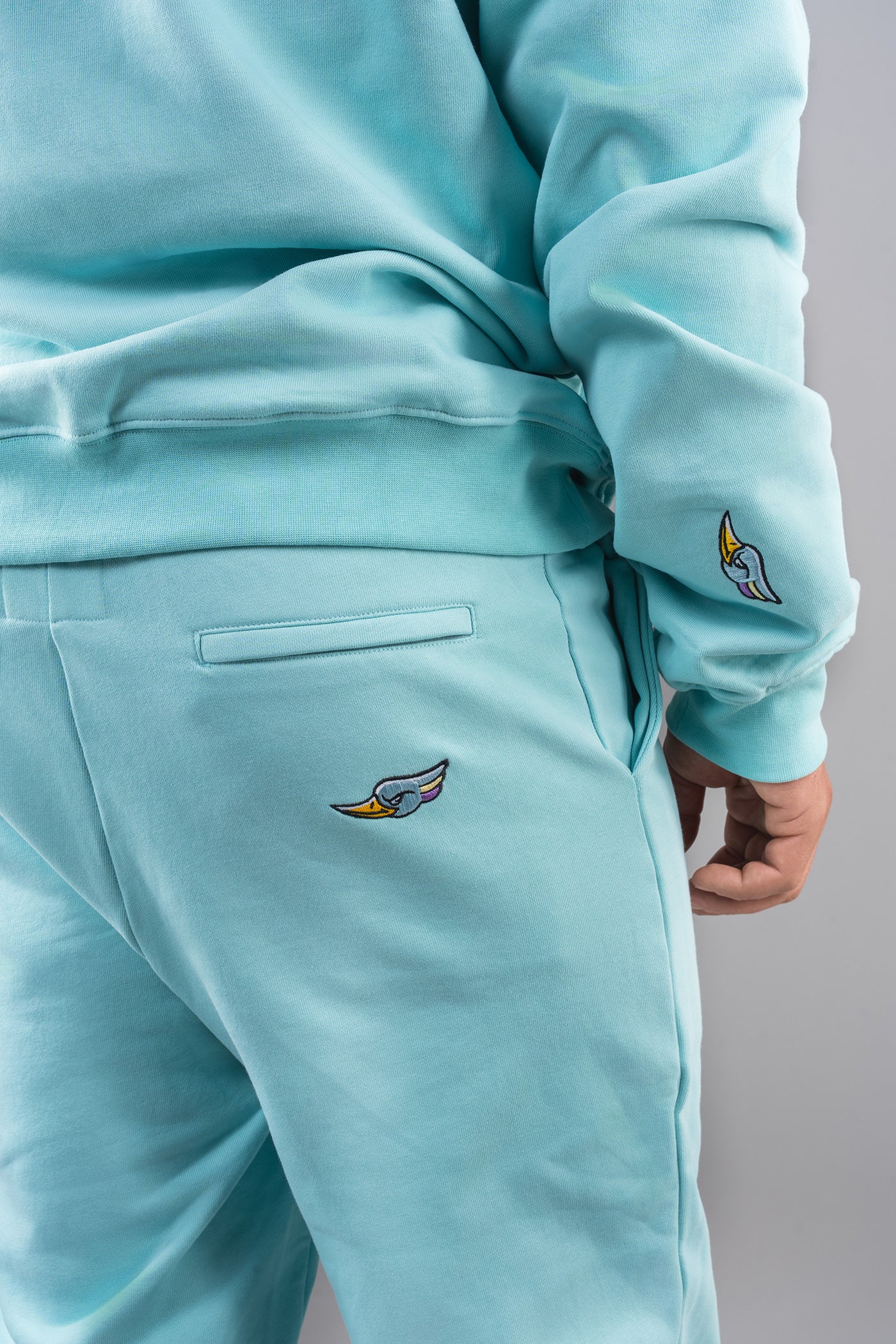 Unisex Cotton Sweatsuit - Seafoam