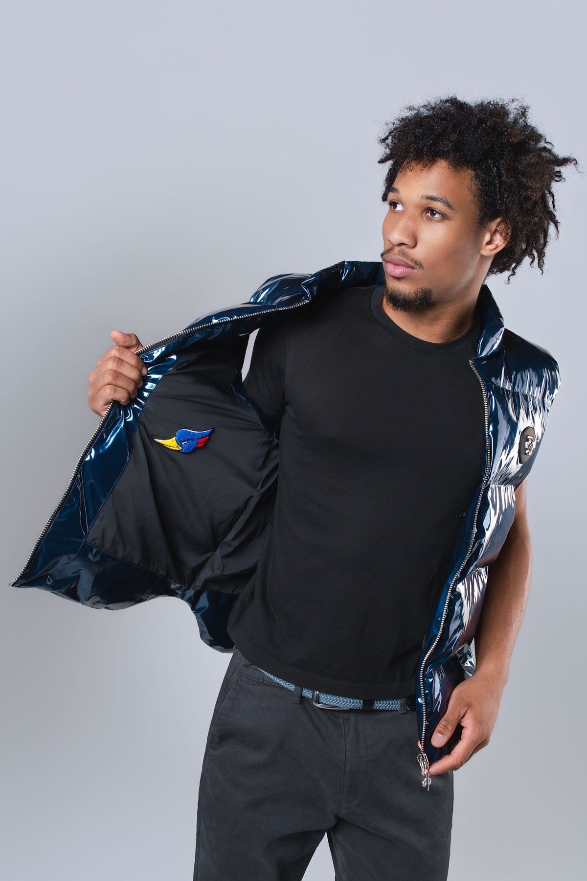 Unisex Vest - Glossy Navy