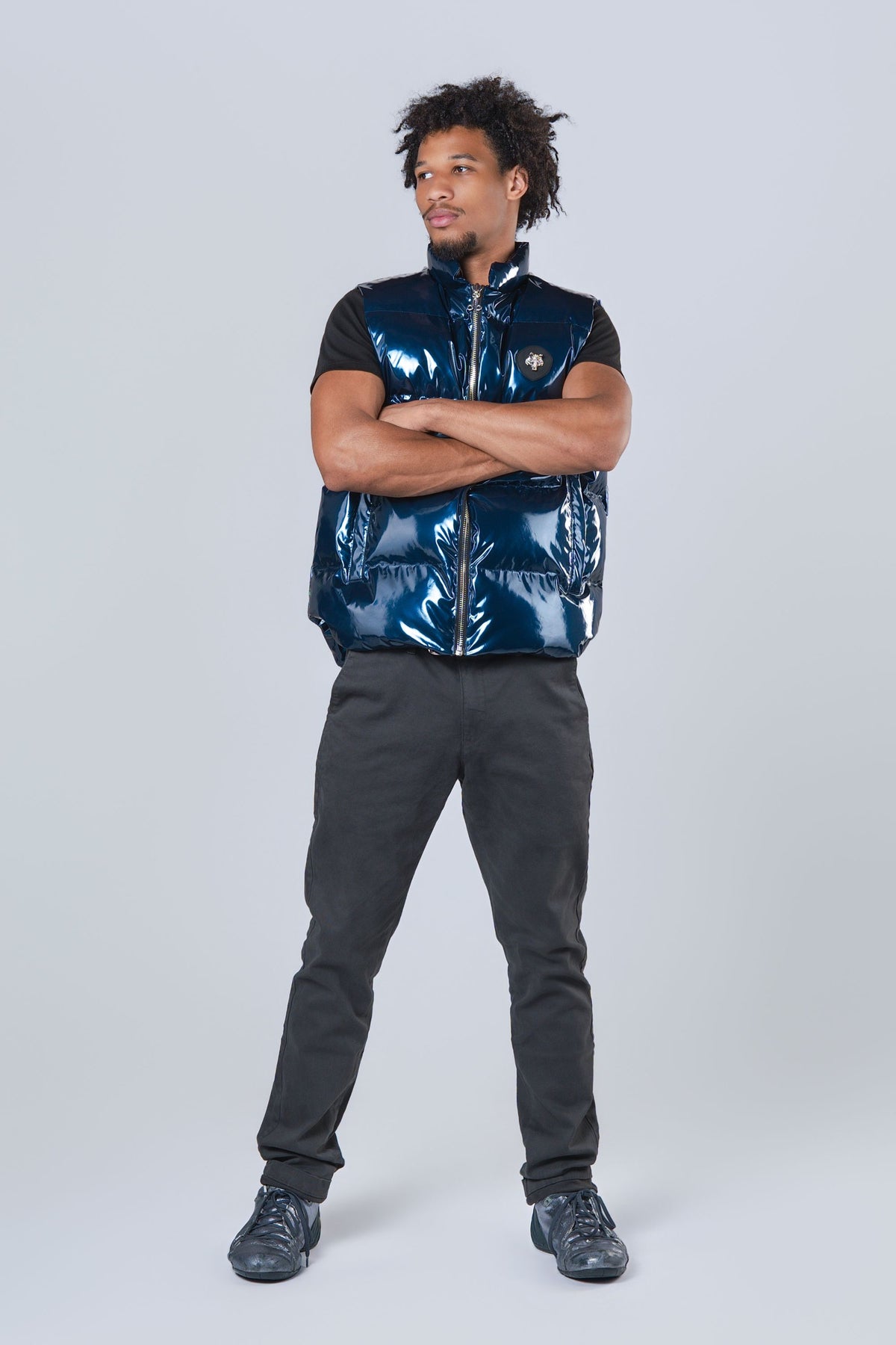 Unisex Vest - Glossy Navy