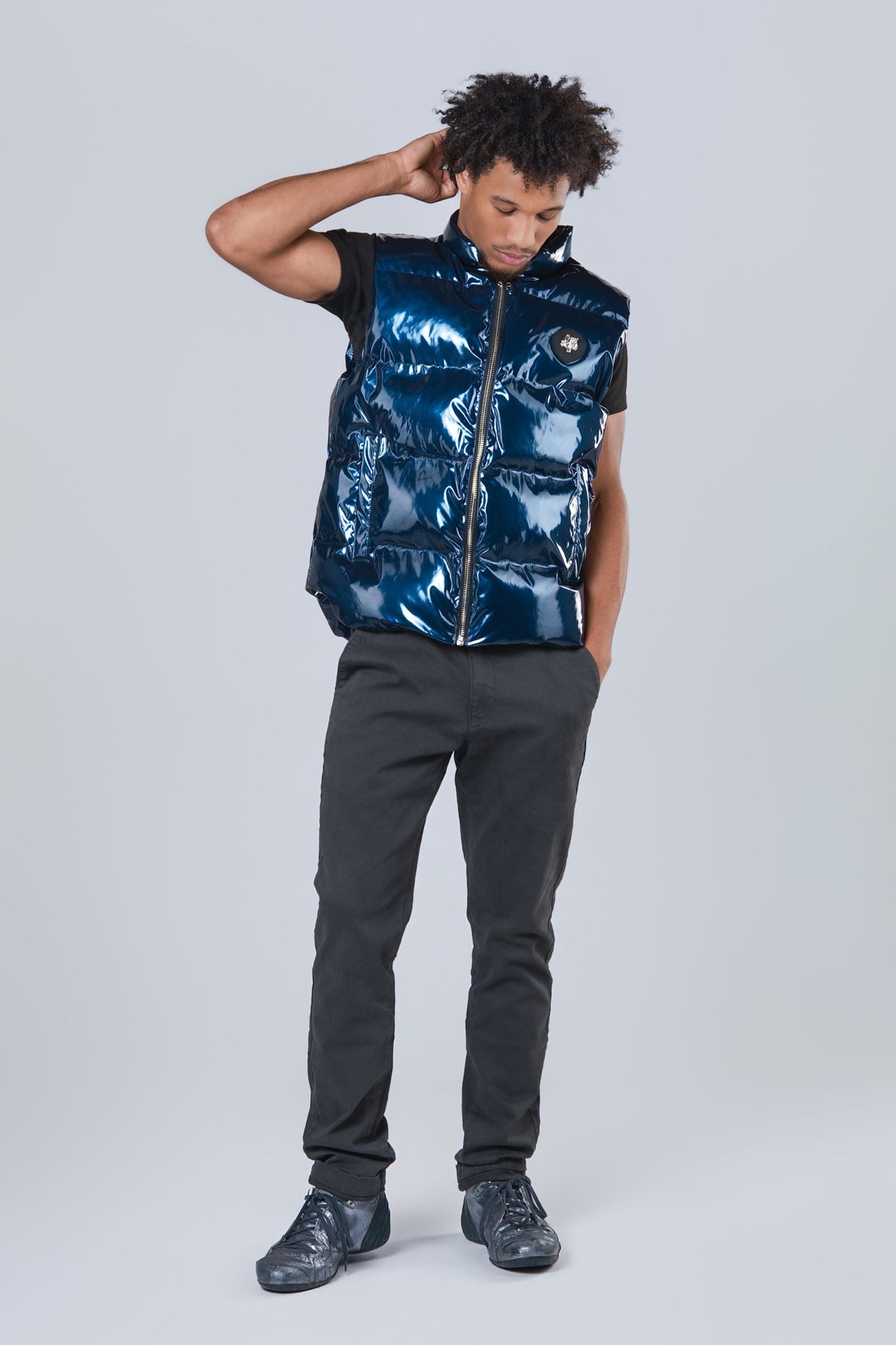 Unisex Vest - Glossy Navy