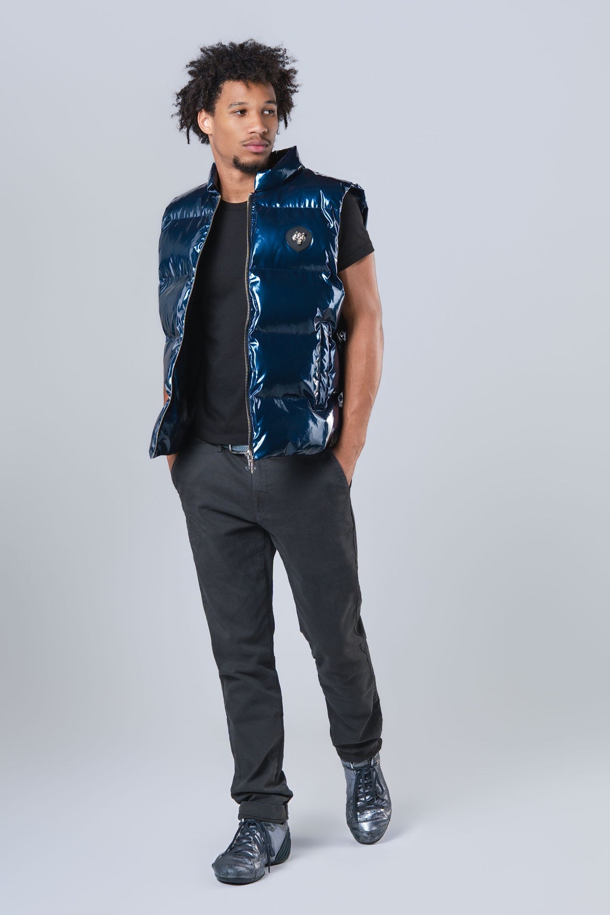 Unisex Vest - Glossy Navy