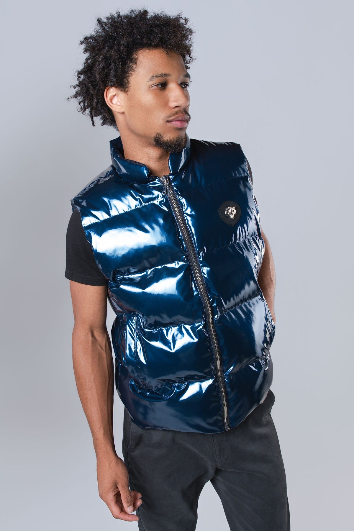 Unisex Vest - Glossy Navy