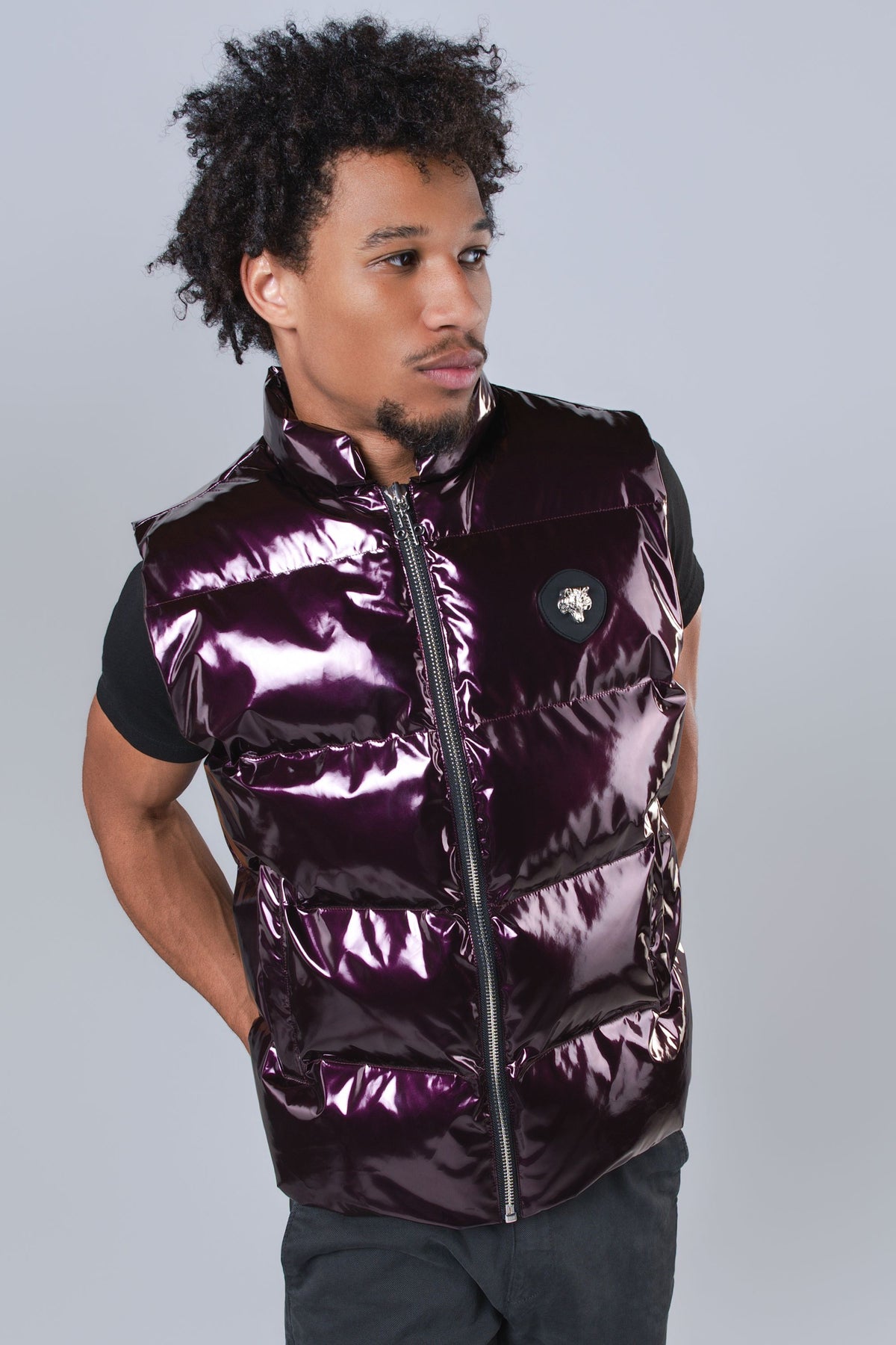 Unisex Vest - Glossy Purple