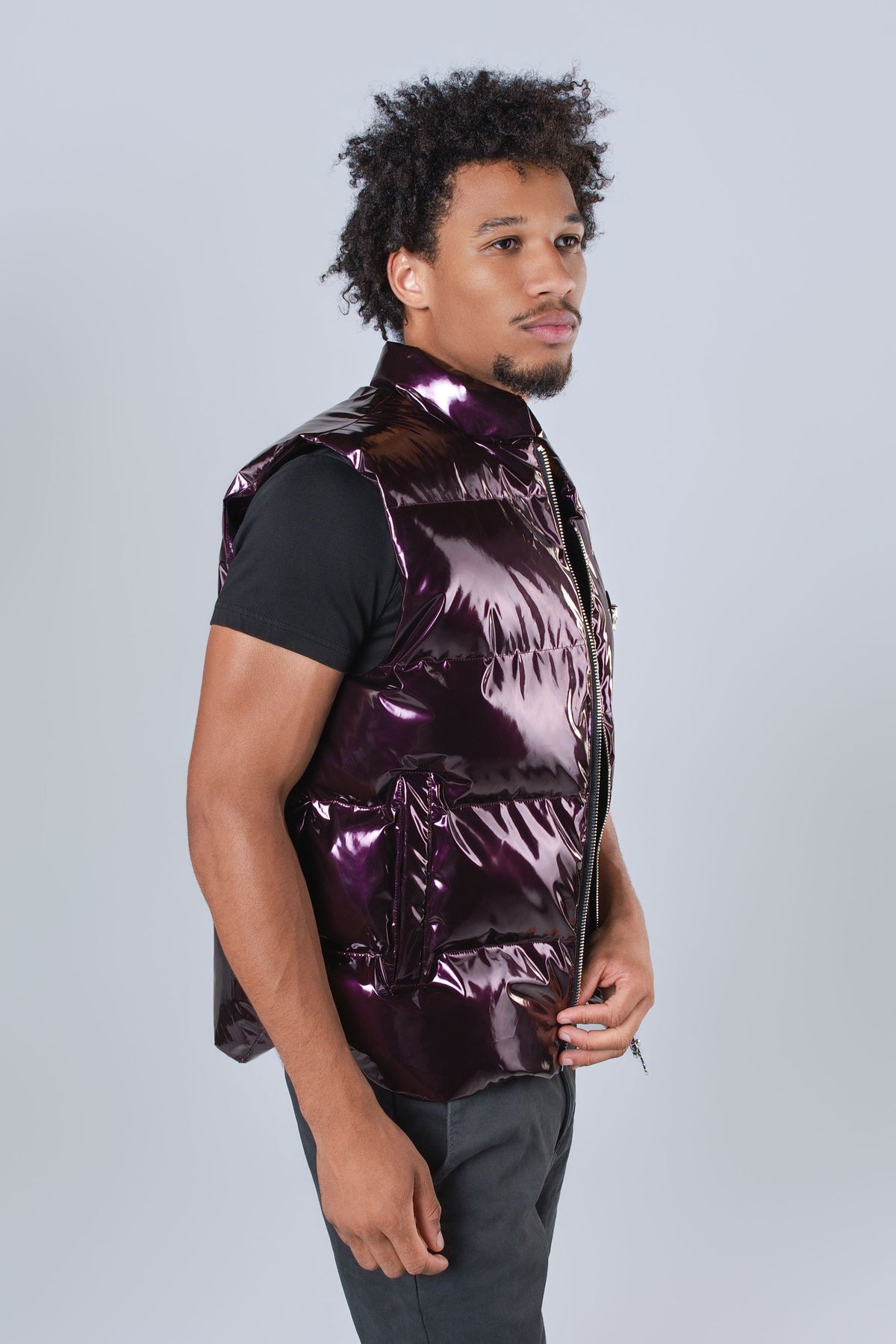 Unisex Vest - Glossy Purple