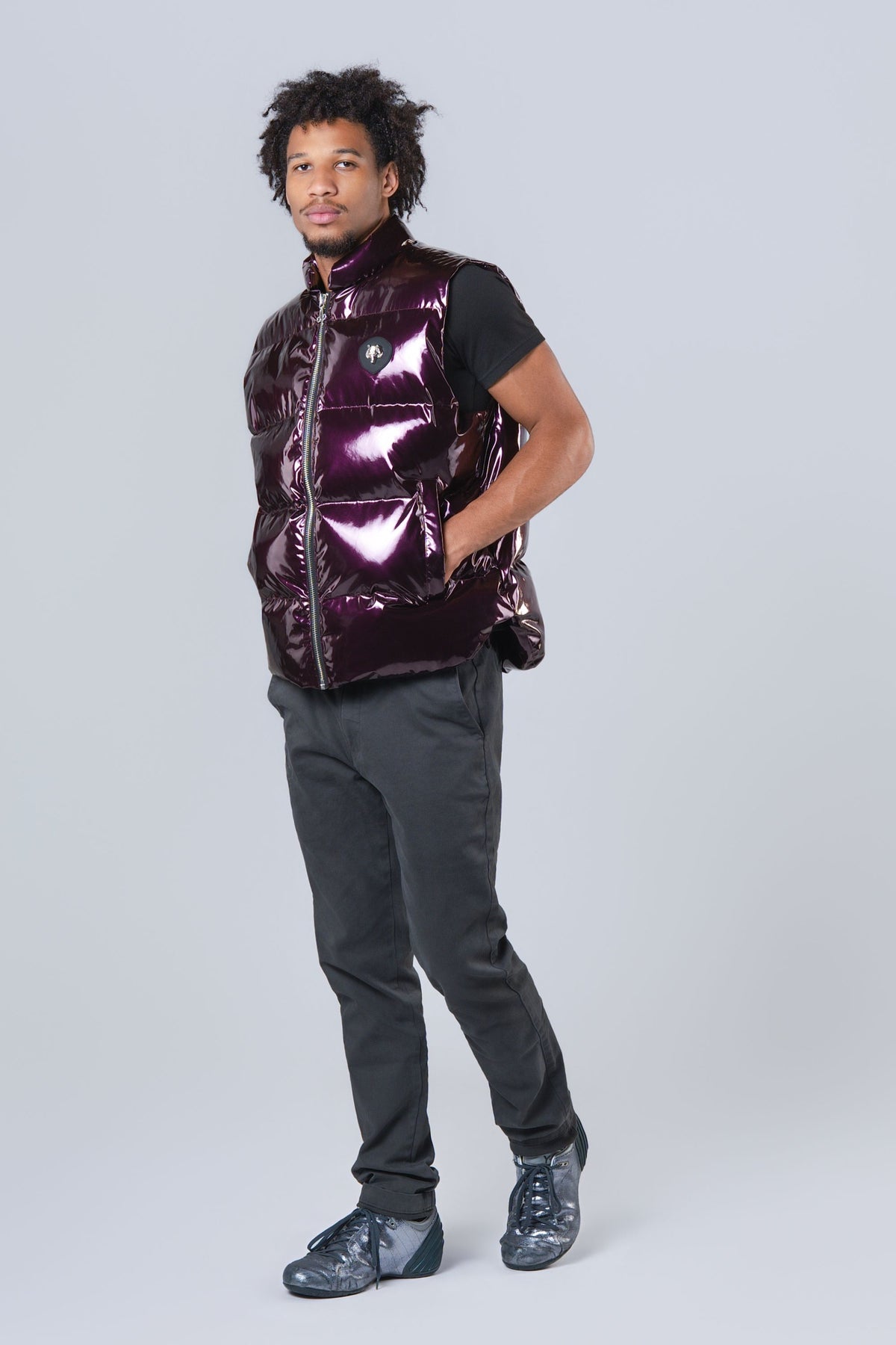 Unisex Vest - Glossy Purple