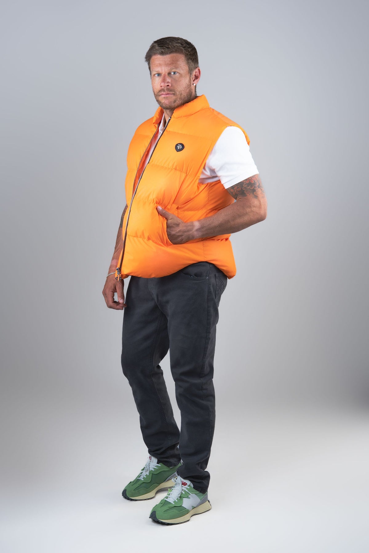 Unisex Vest - Orange Diamond