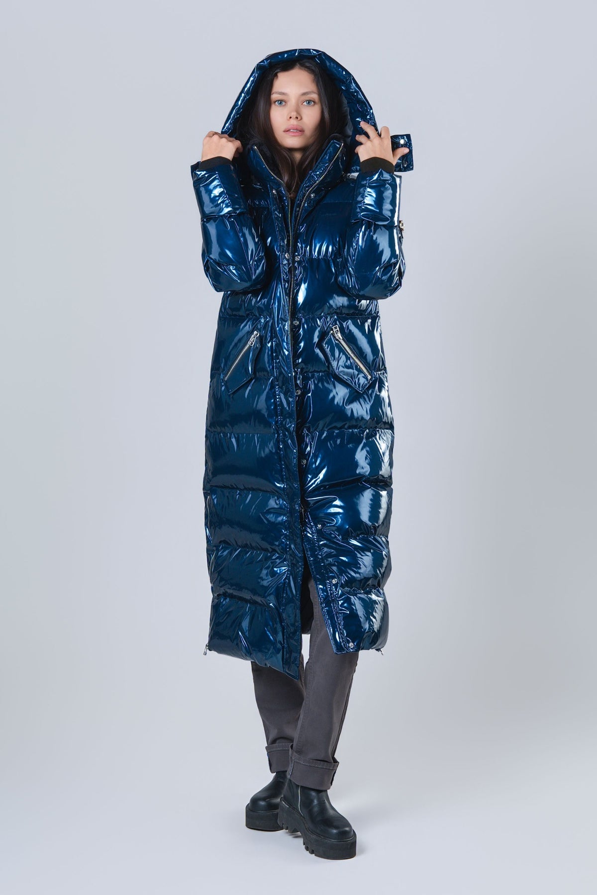 Women's Bird of Paradise Coat - Glossy Navy