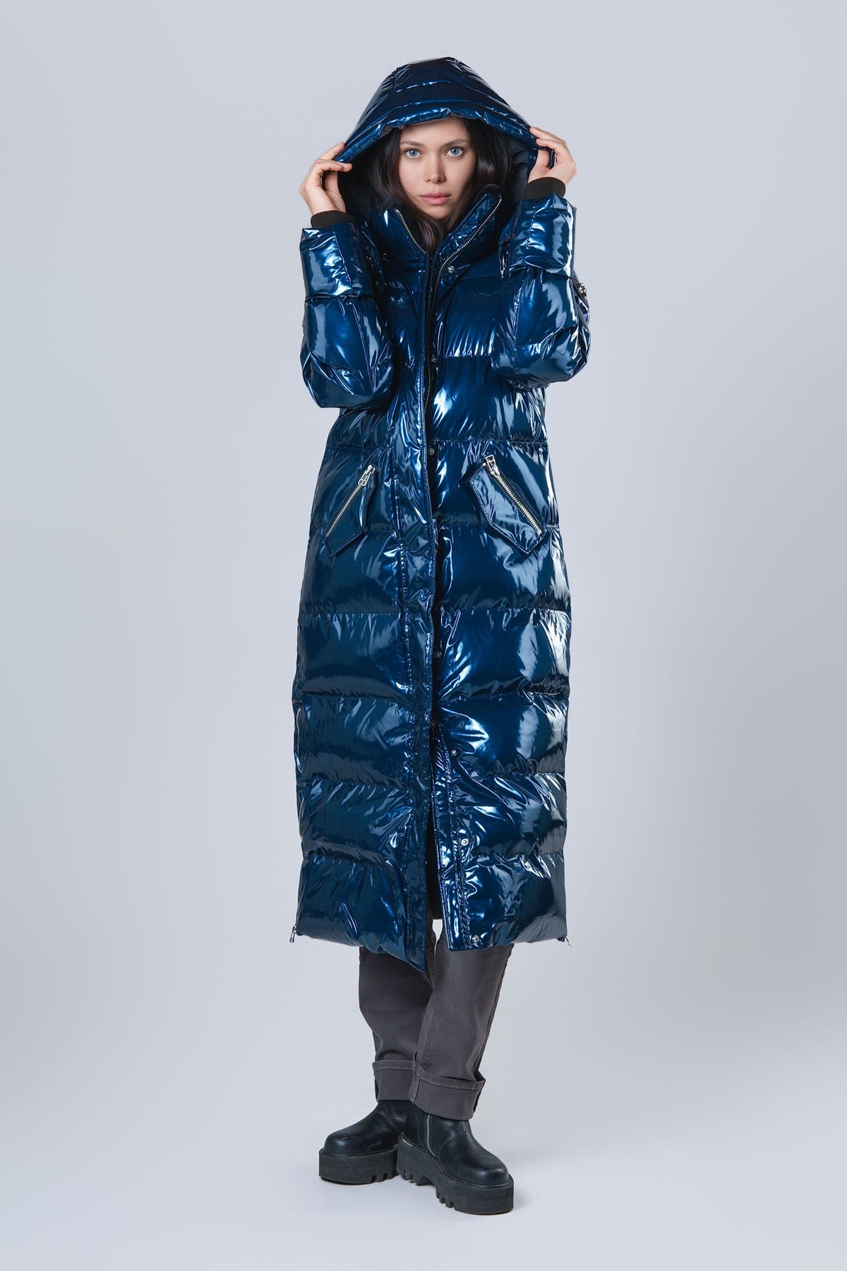 Women's Bird of Paradise Coat - Glossy Navy