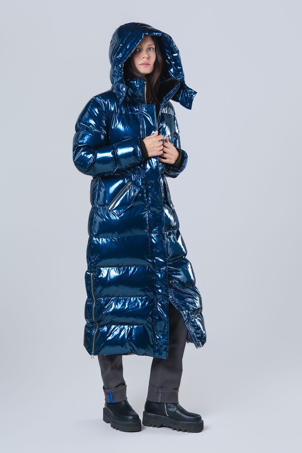 Women's Bird of Paradise Coat - Glossy Navy
