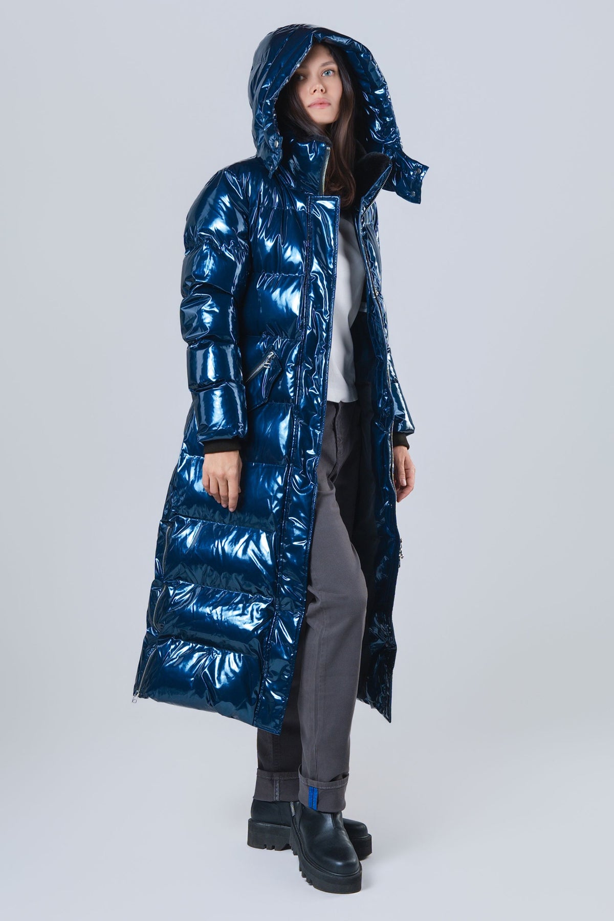 Women's Bird of Paradise Coat - Glossy Navy