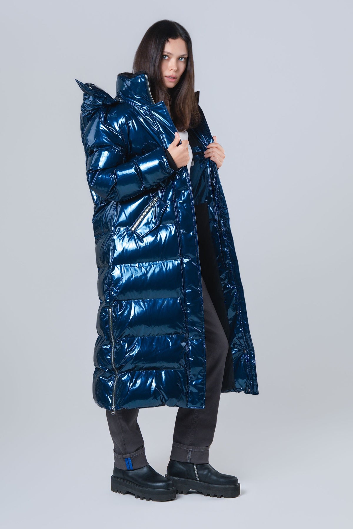 Women's Bird of Paradise Coat - Glossy Navy