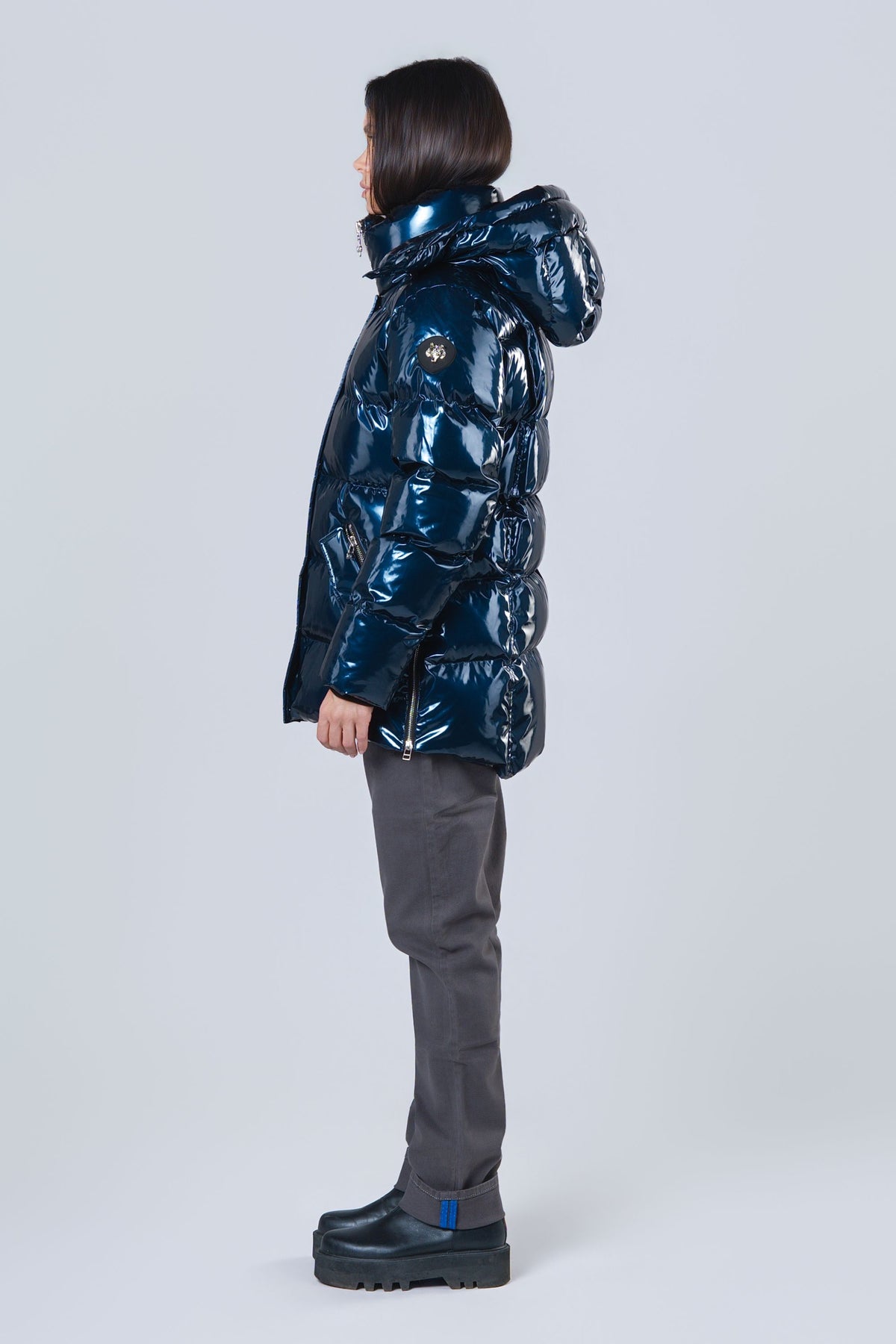Women's Bumnester 3/4 Coat - Glossy Navy
