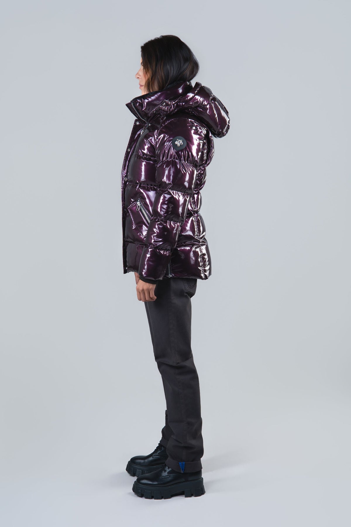 Women's Bumnester 3/4 Coat - Glossy Purple