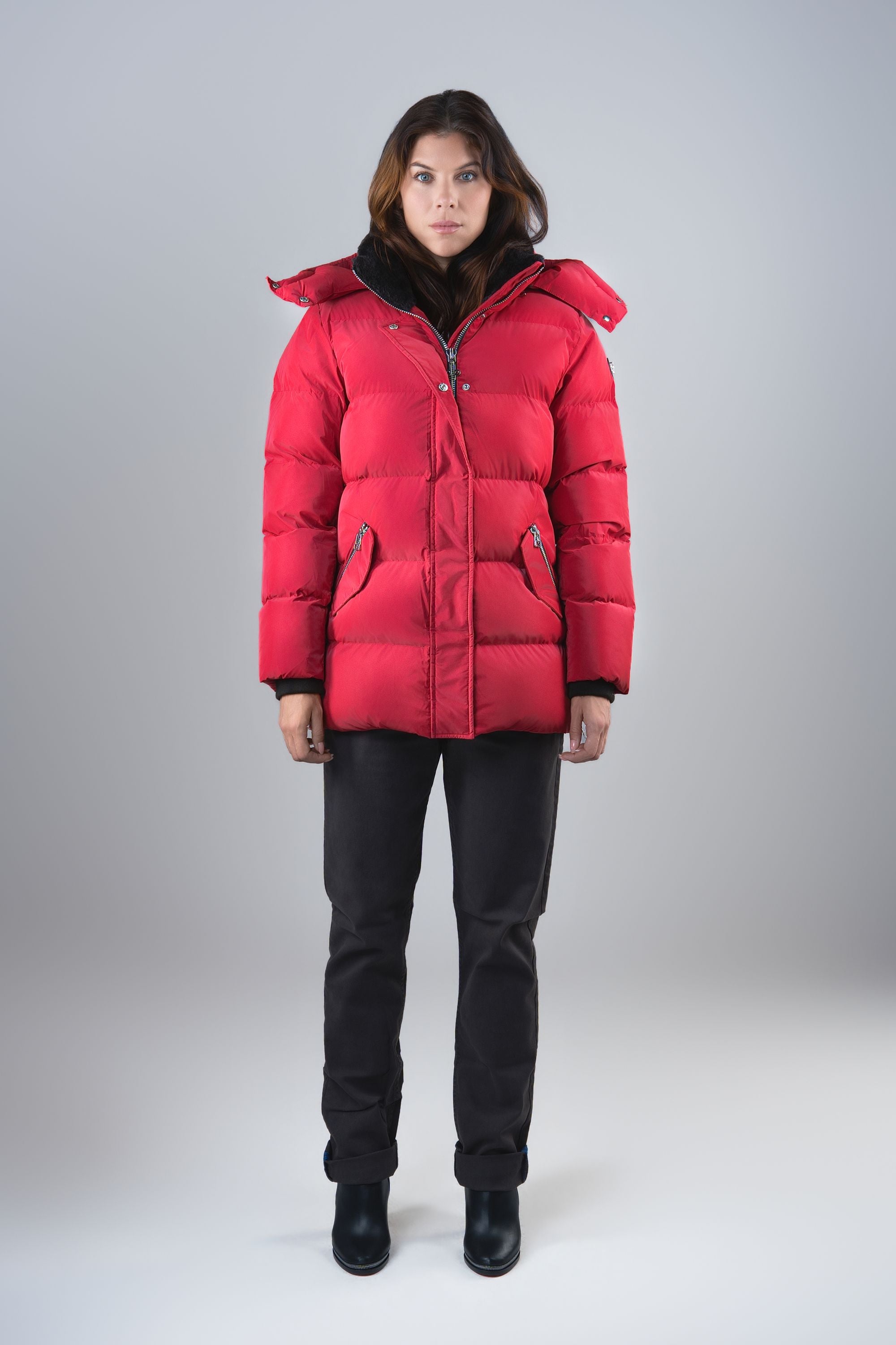 Women's Bumnester 3/4 Coat - Red Diamond