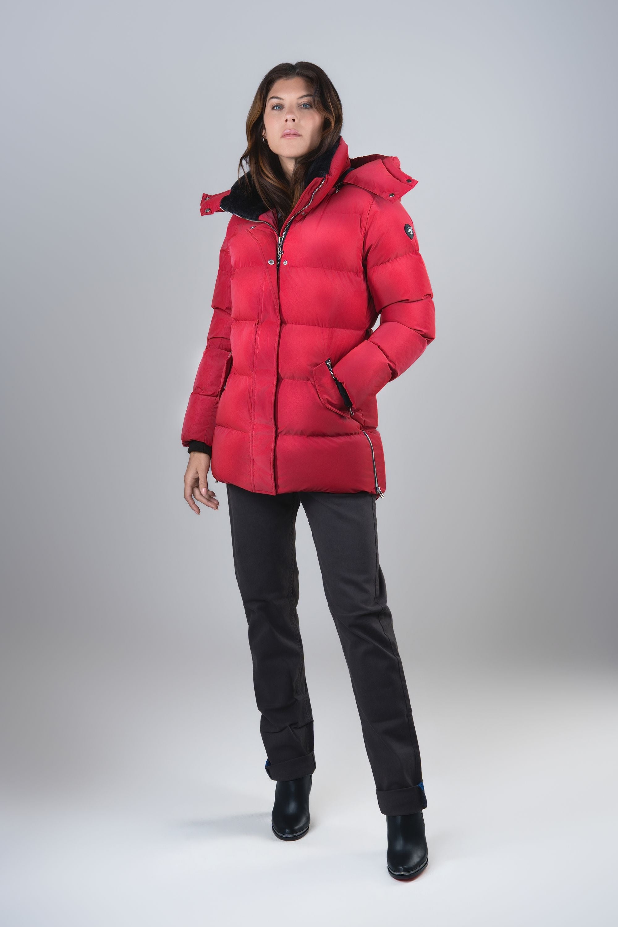 Women's Bumnester 3/4 Coat - Red Diamond