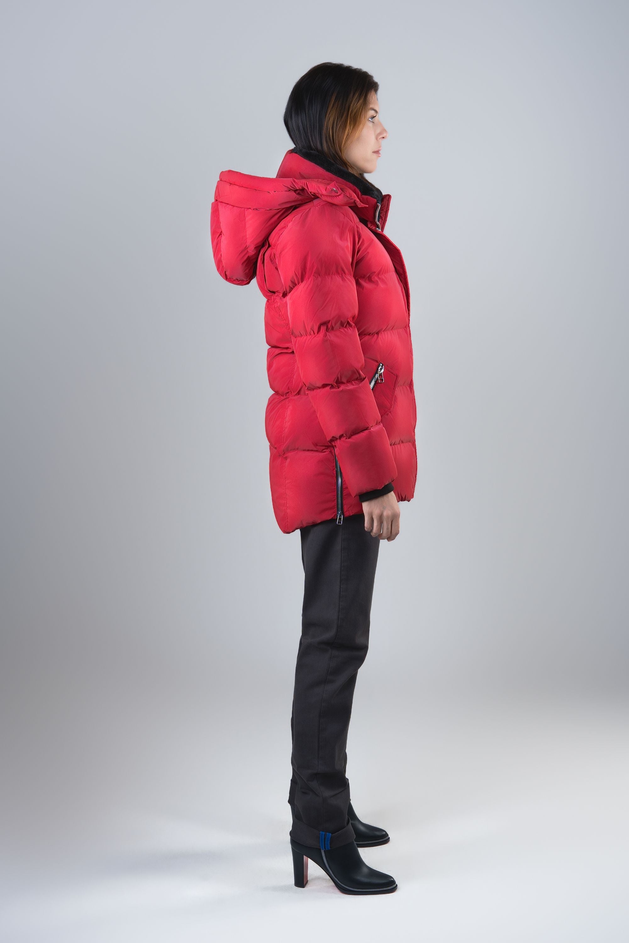 Women's Bumnester 3/4 Coat - Red Diamond