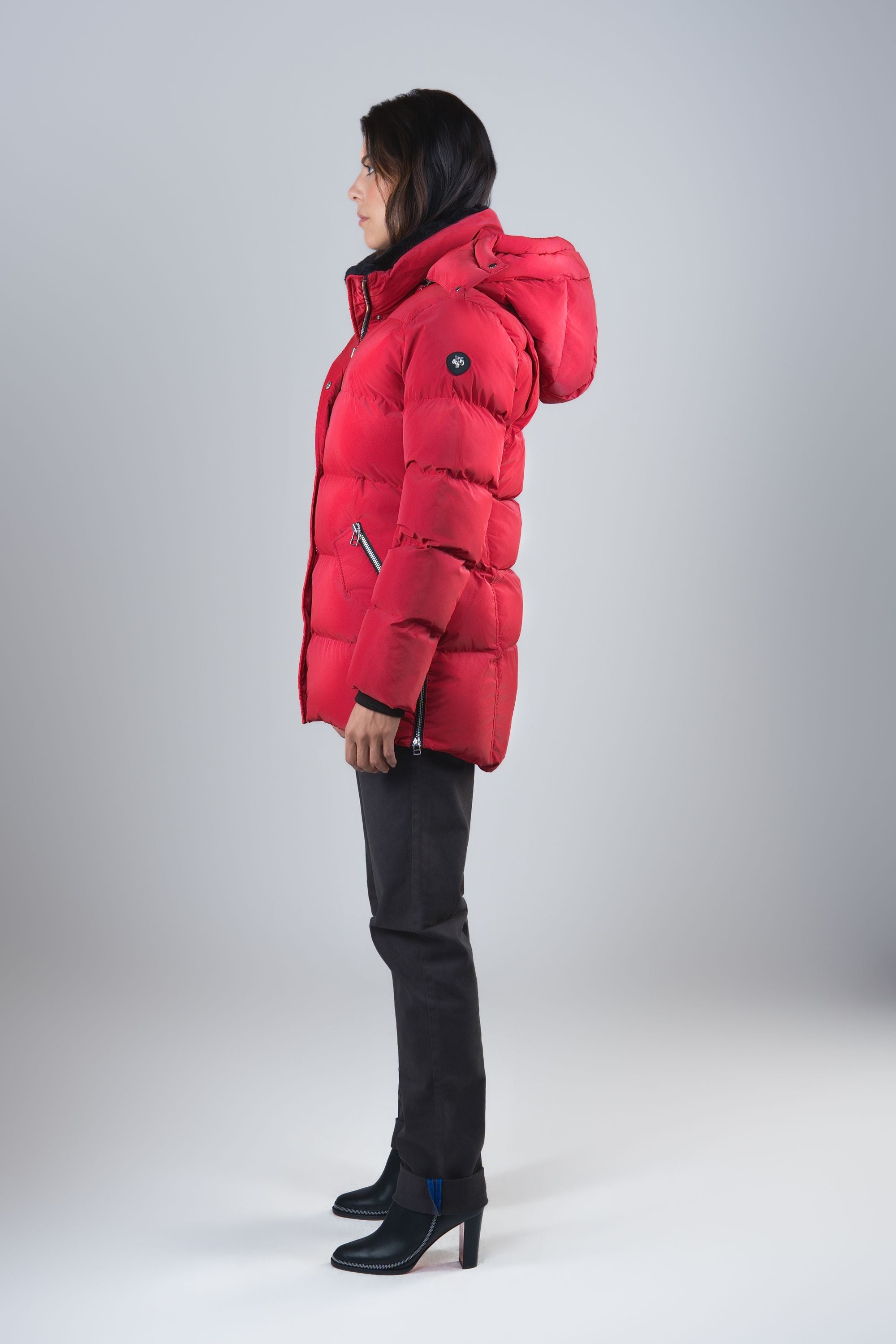 Women's Bumnester 3/4 Coat - Red Diamond