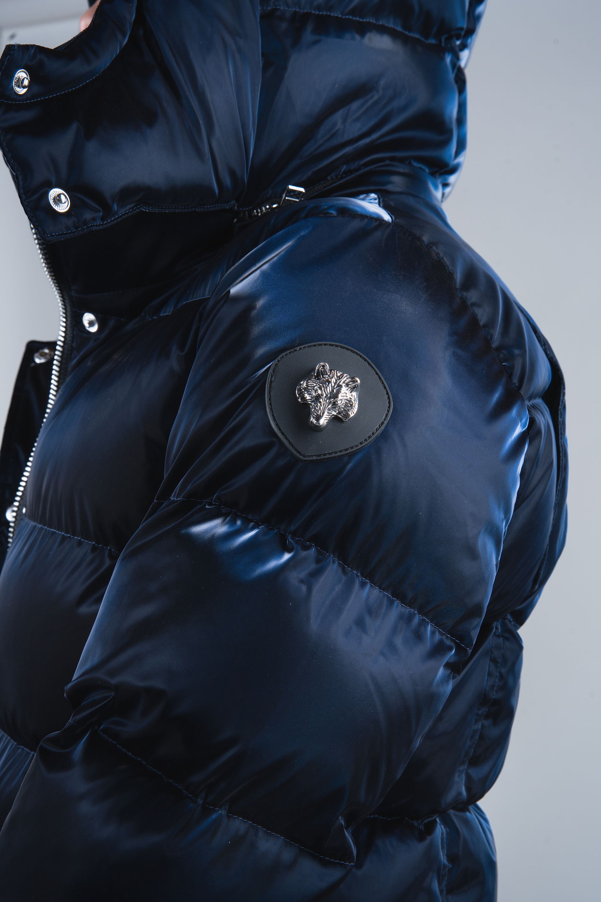 Women's Penguin Long Coat - All Wet Navy