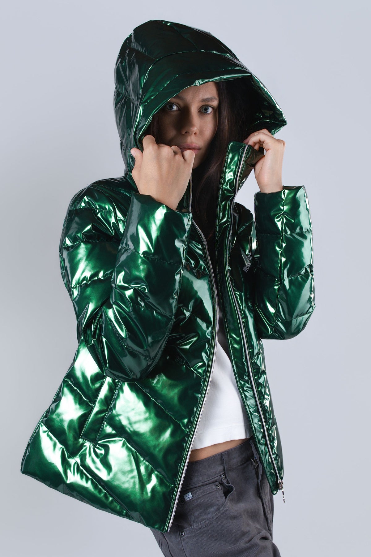 Women's Medium Weight Robin Coat - Glossy Green