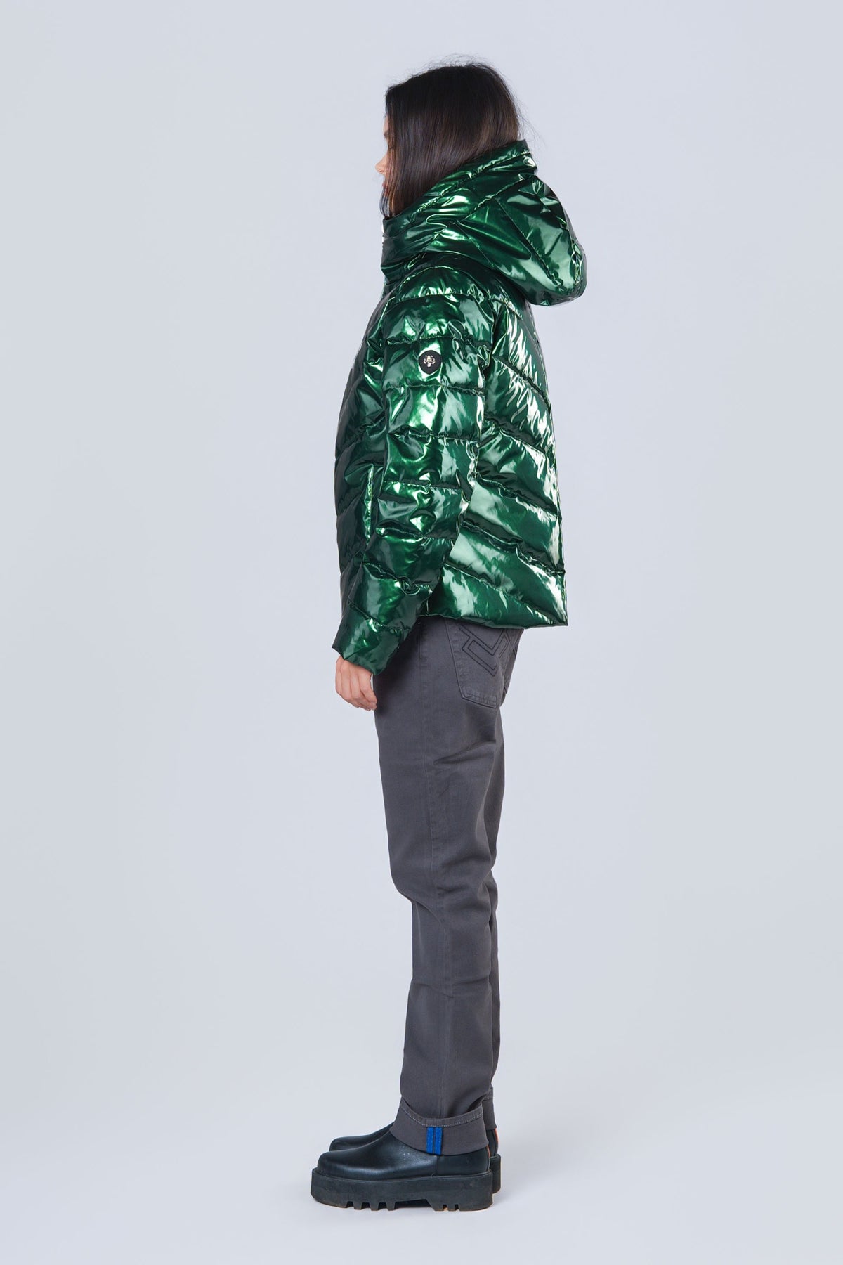 Women's Medium Weight Robin Coat - Glossy Green