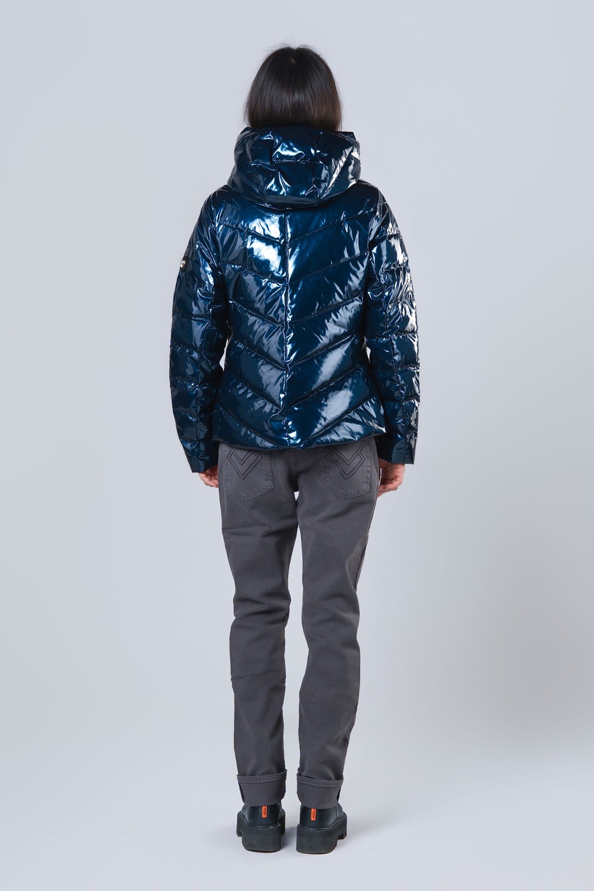 Women's Medium Weight Robin Coat - Glossy Navy