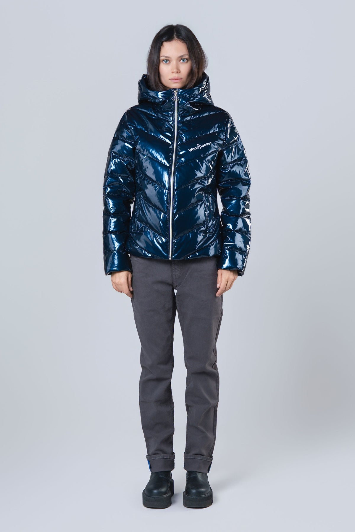 Women's Medium Weight Robin Coat - Glossy Navy