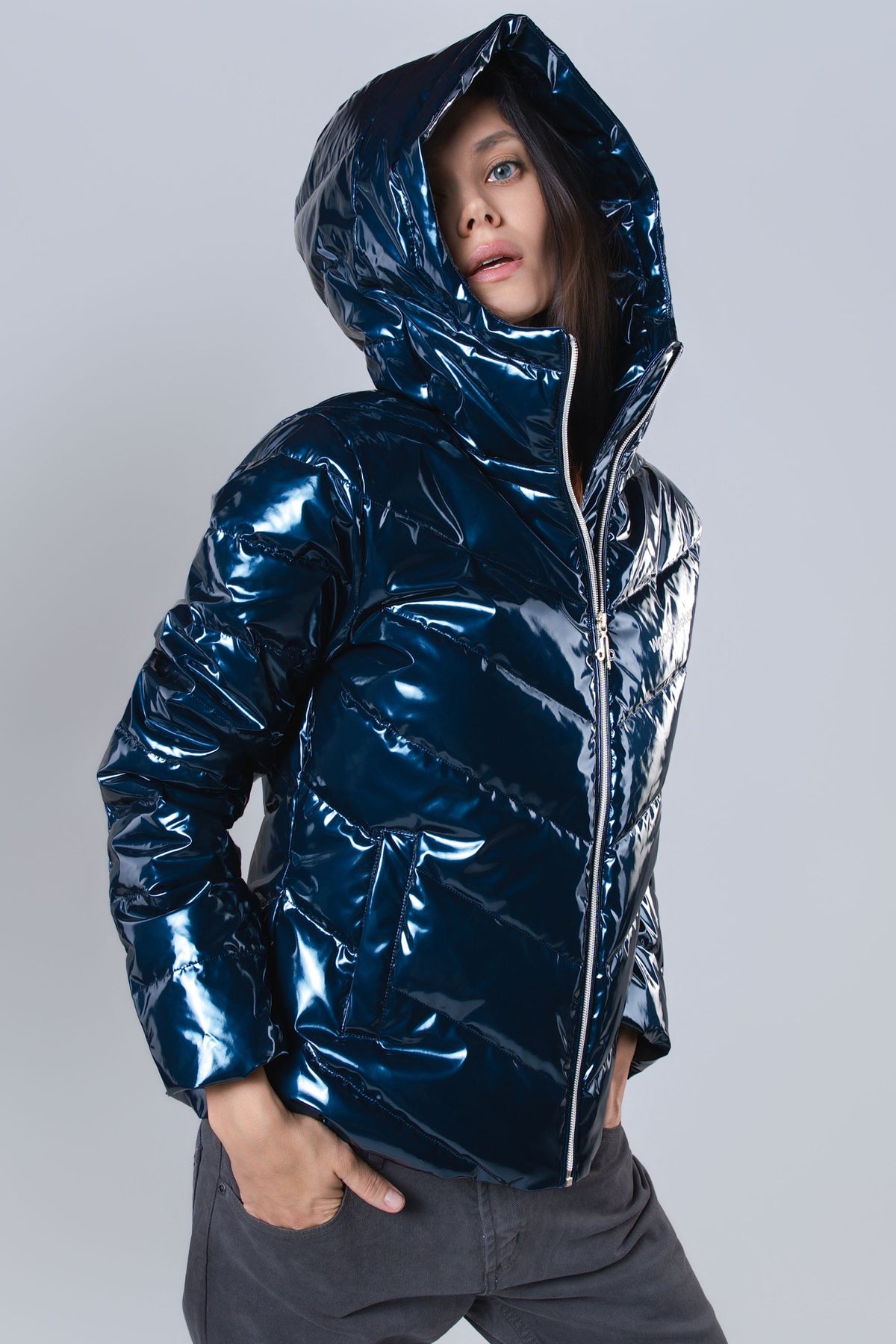 Women's Medium Weight Robin Coat - Glossy Navy