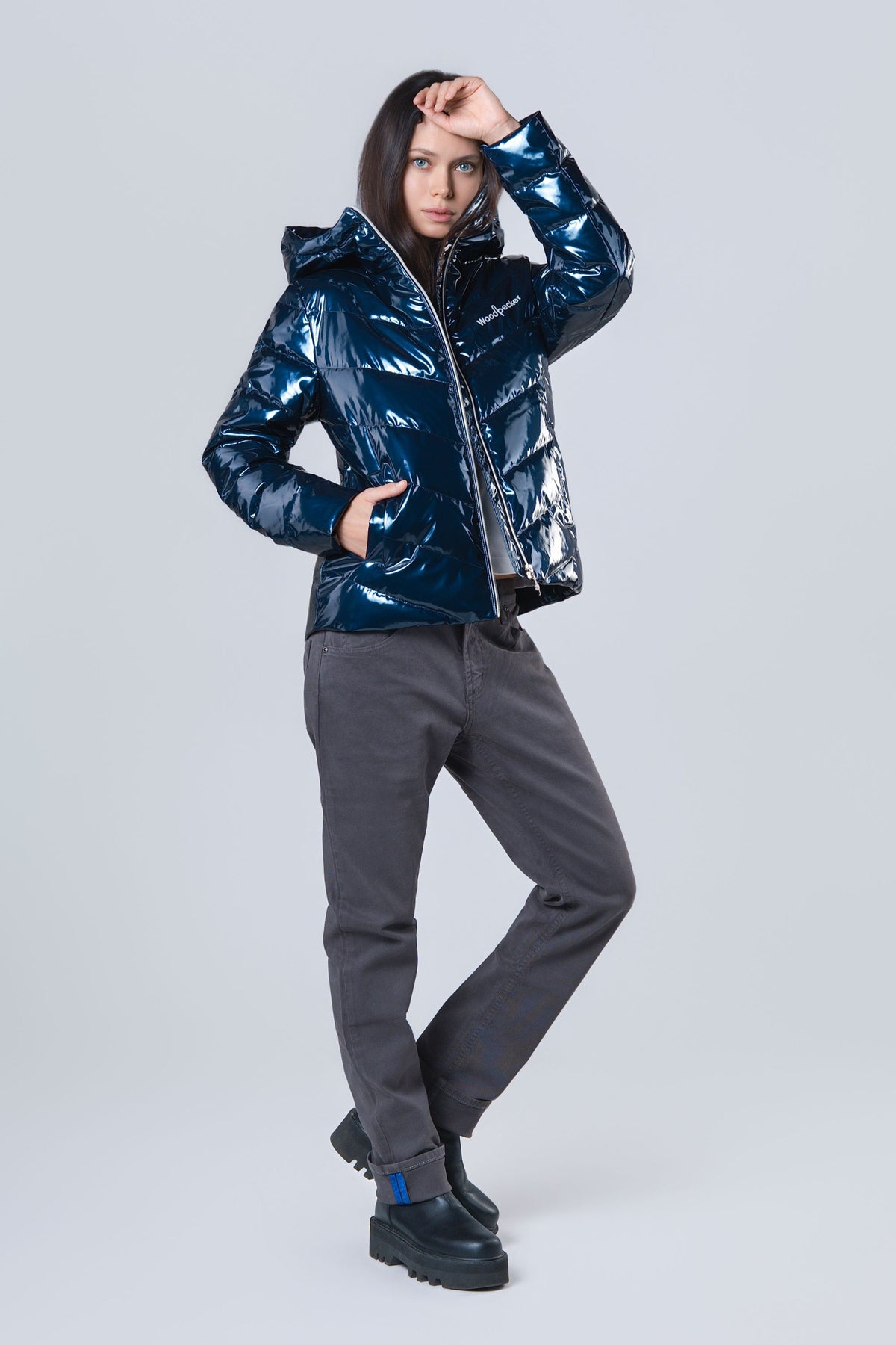 Women's Medium Weight Robin Coat - Glossy Navy