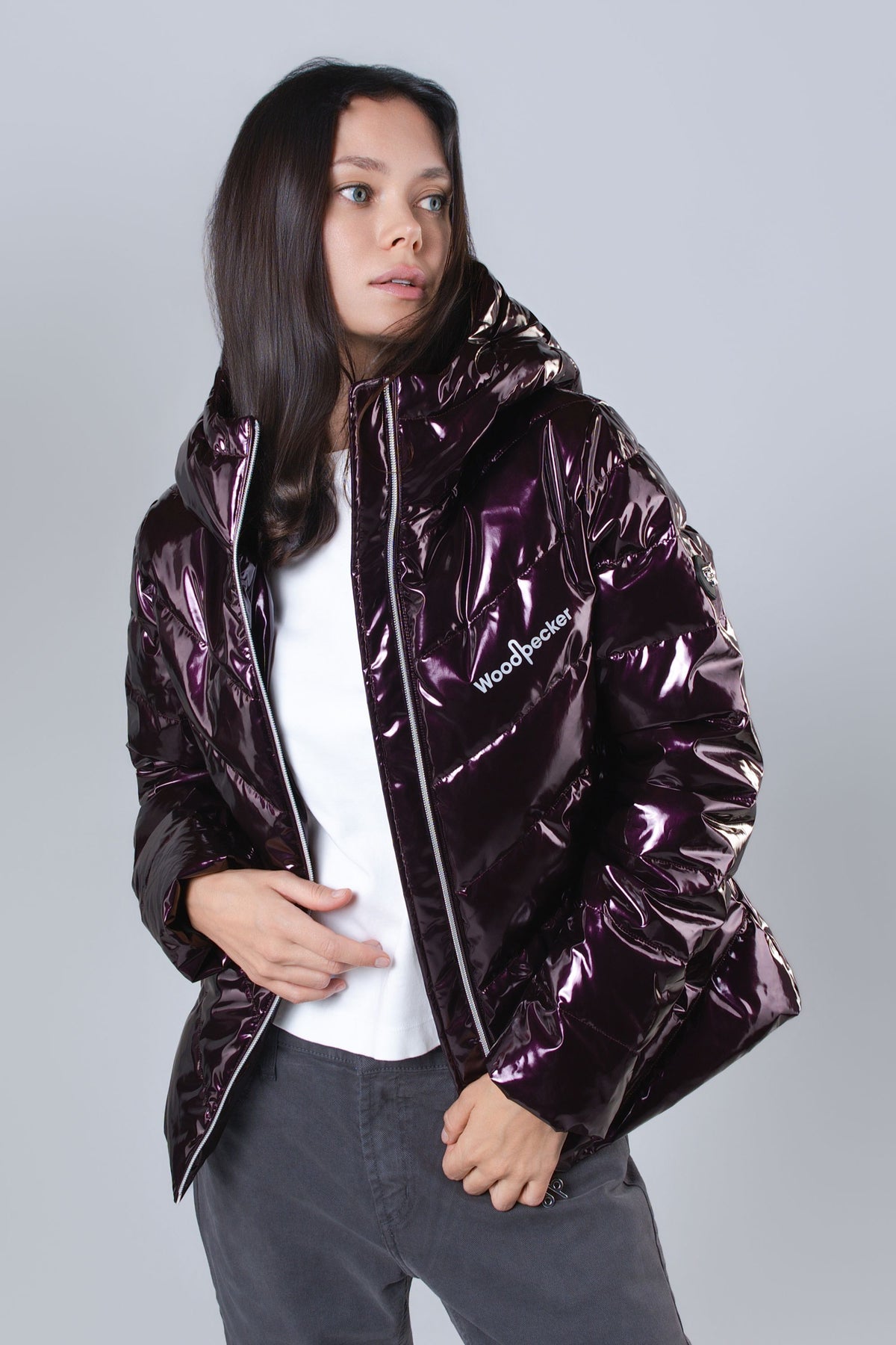 Women's Medium Weight Robin Coat - Glossy Purple