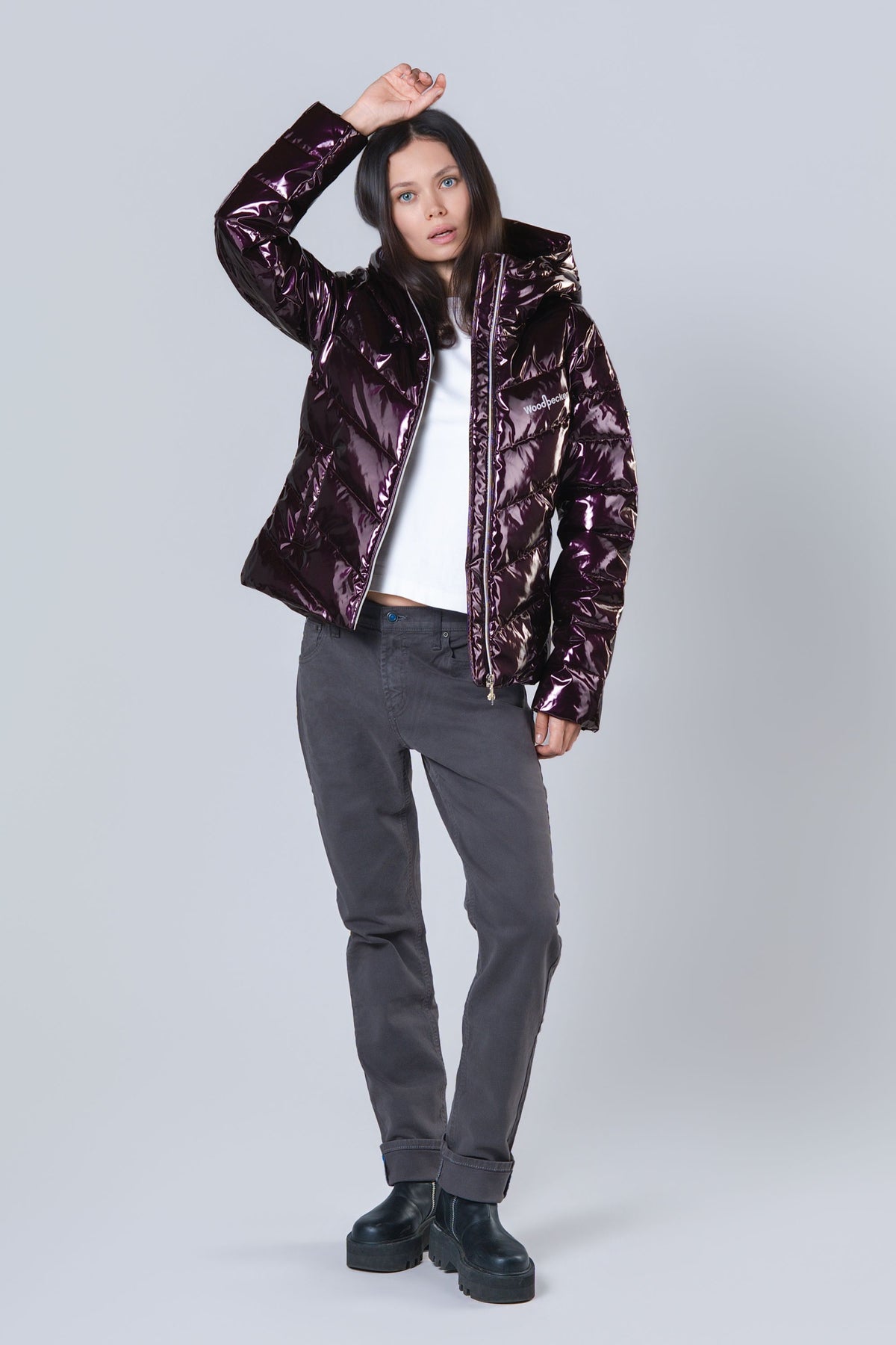 Women's Medium Weight Robin Coat - Glossy Purple