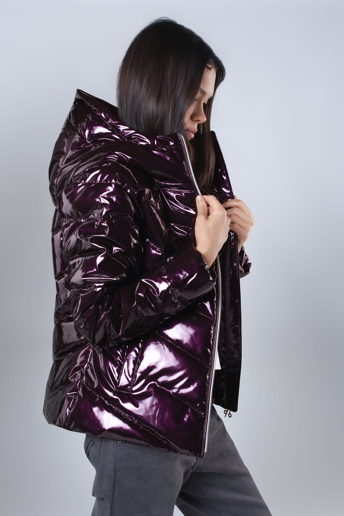Women's Medium Weight Robin Coat - Glossy Purple