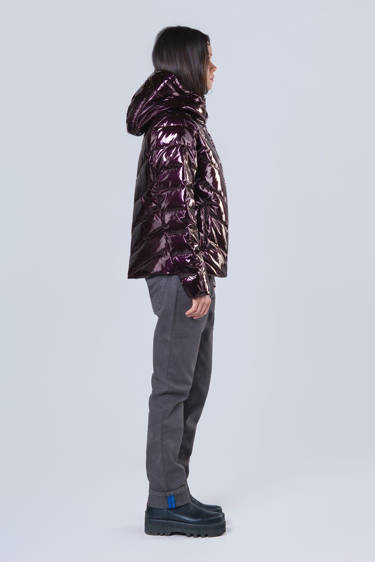 Women's Medium Weight Robin Coat - Glossy Purple