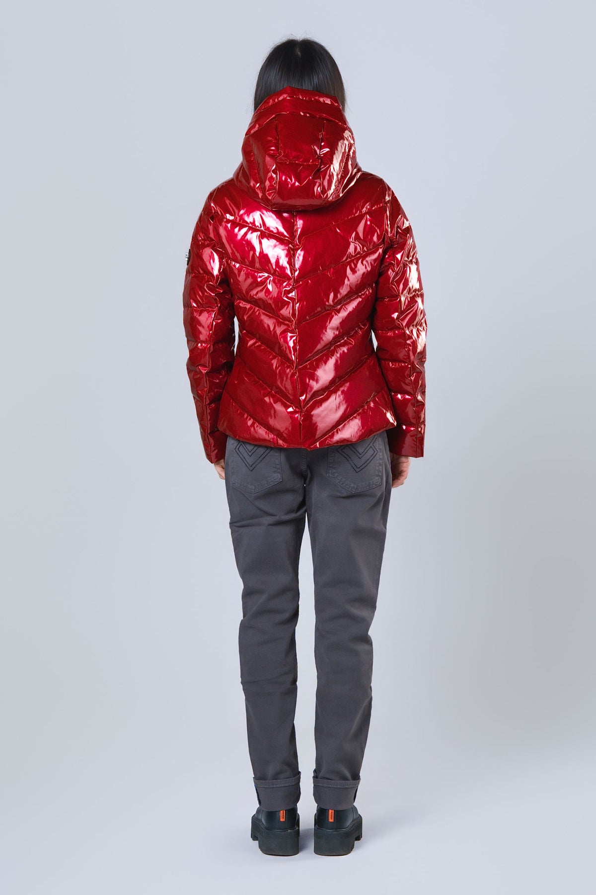 Women's Medium Weight Robin Coat - Glossy Red