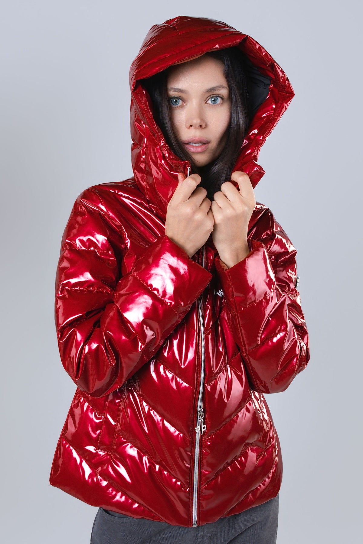 Women's Medium Weight Robin Coat - Glossy Red