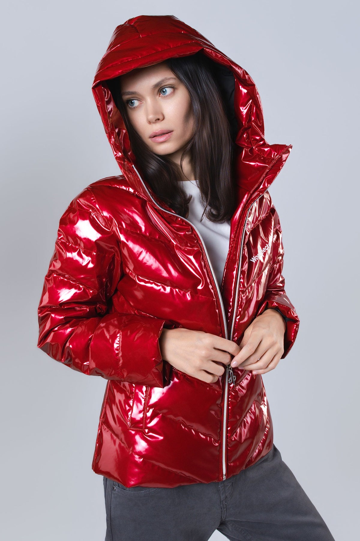 Women's Medium Weight Robin Coat - Glossy Red