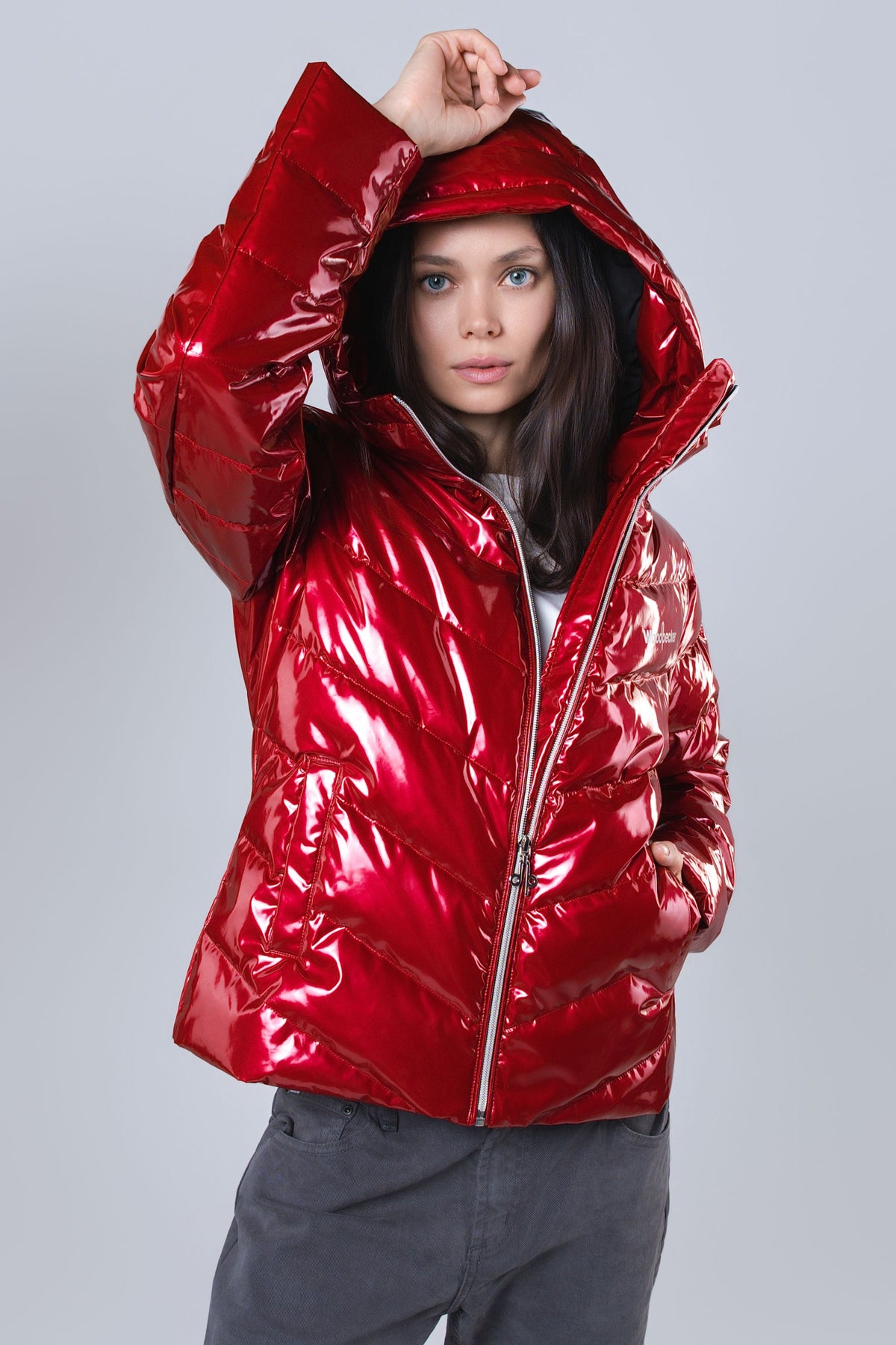 Women's Medium Weight Robin Coat - Glossy Red