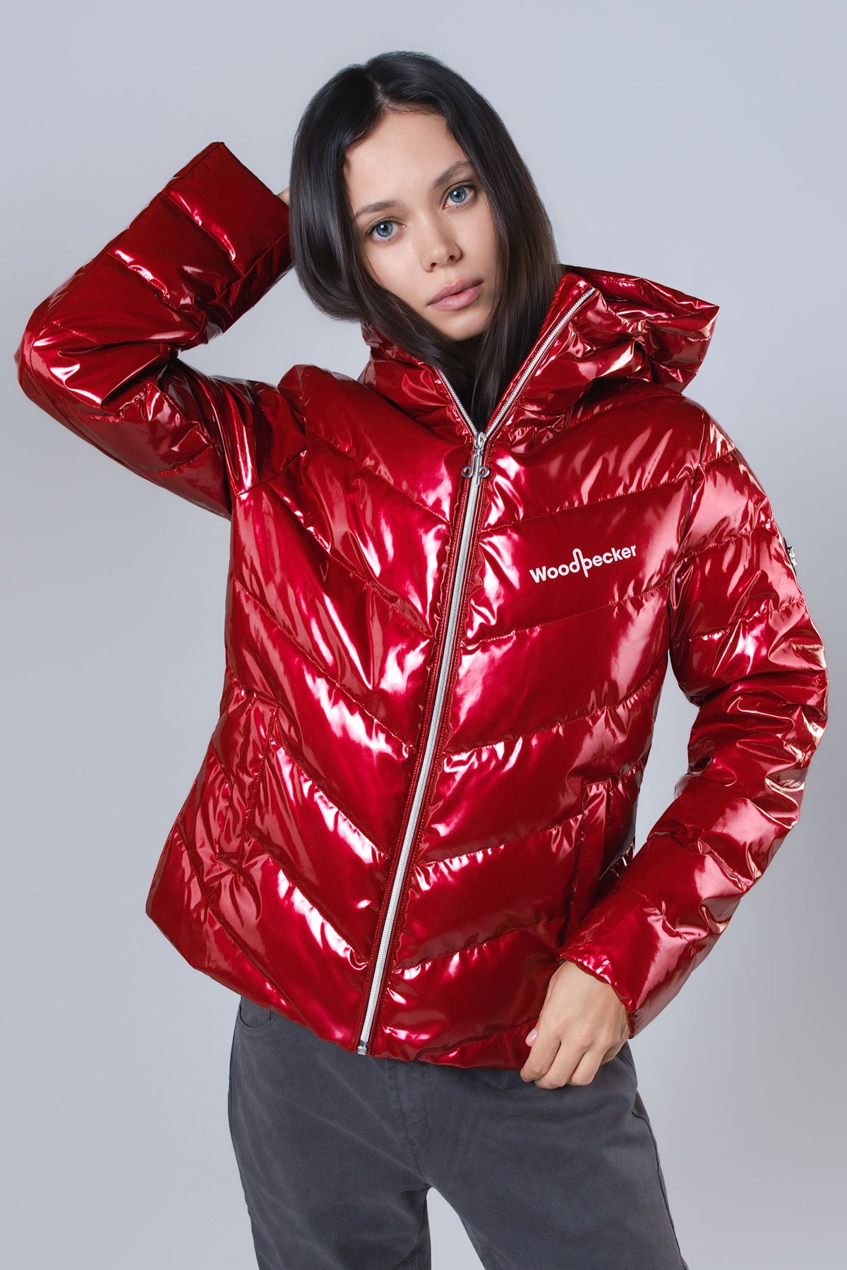 Women's Medium Weight Robin Coat - Glossy Red