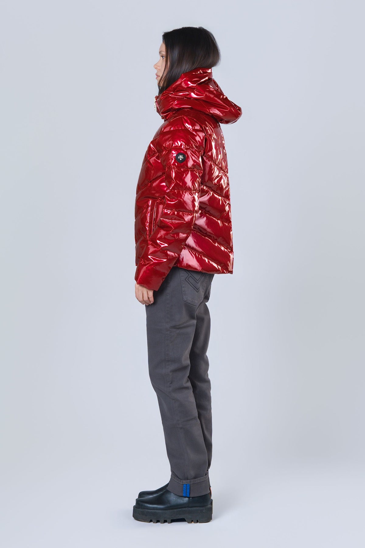 Women's Medium Weight Robin Coat - Glossy Red