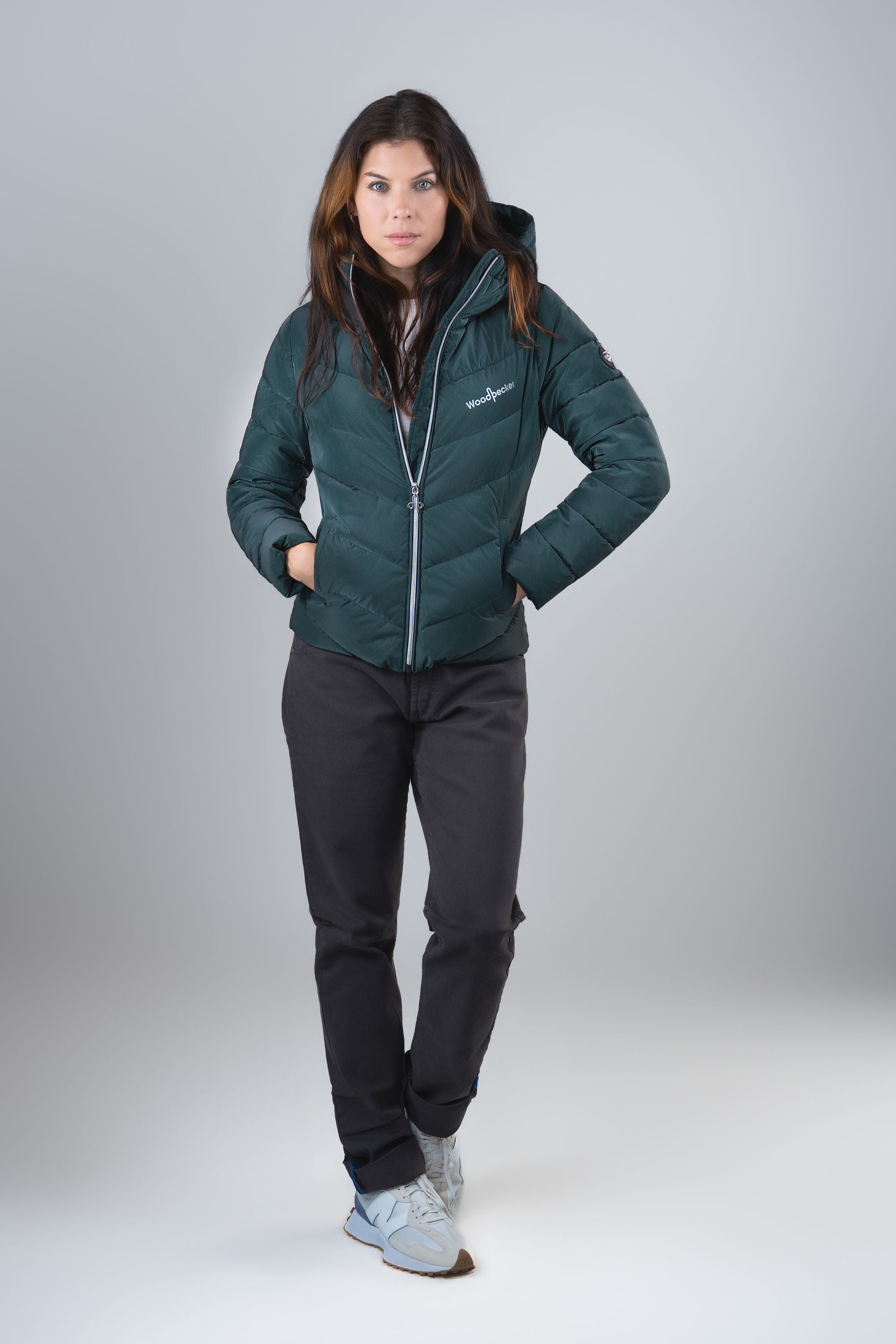 Women's Medium Weight Robin Coat - Green Diamond