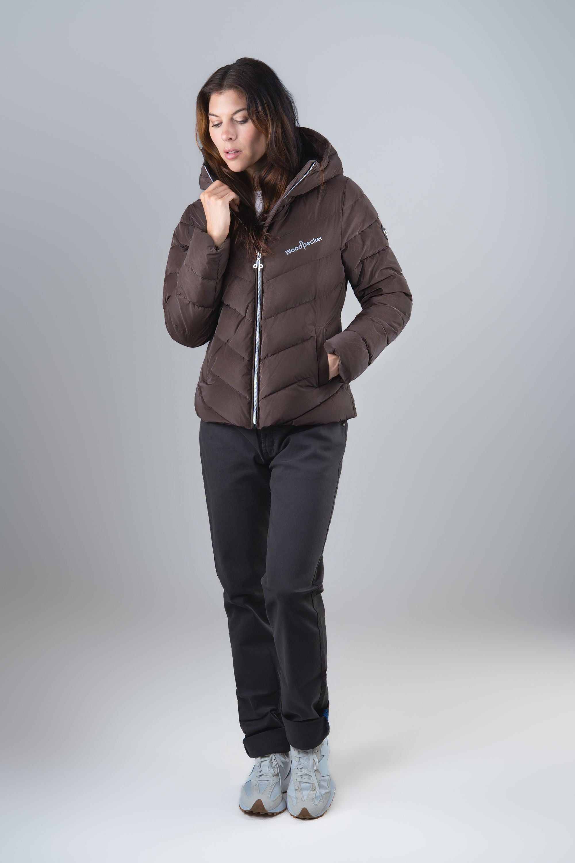 Women's Medium Weight Robin Coat - Mocha Diamond