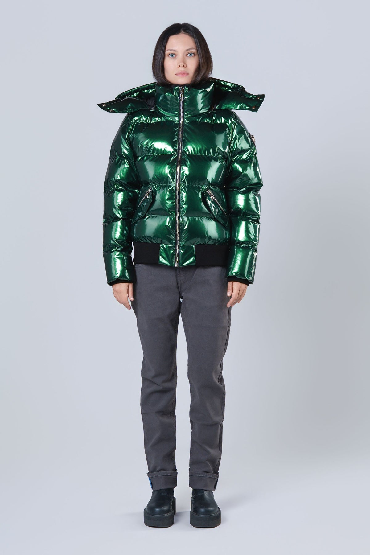Women's Woody Bomber Jacket - Glossy Green
