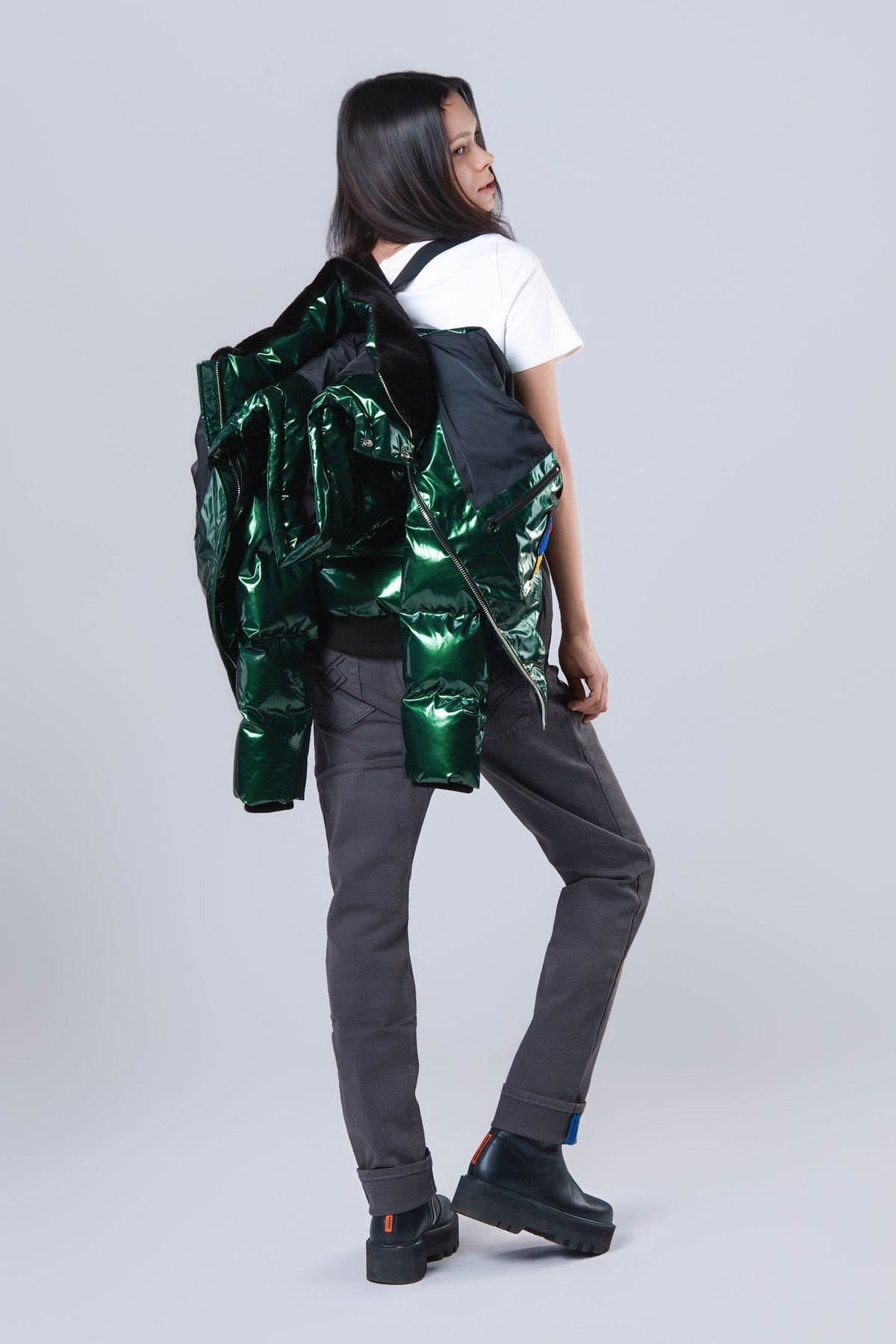 Women's Woody Bomber Jacket - Glossy Green