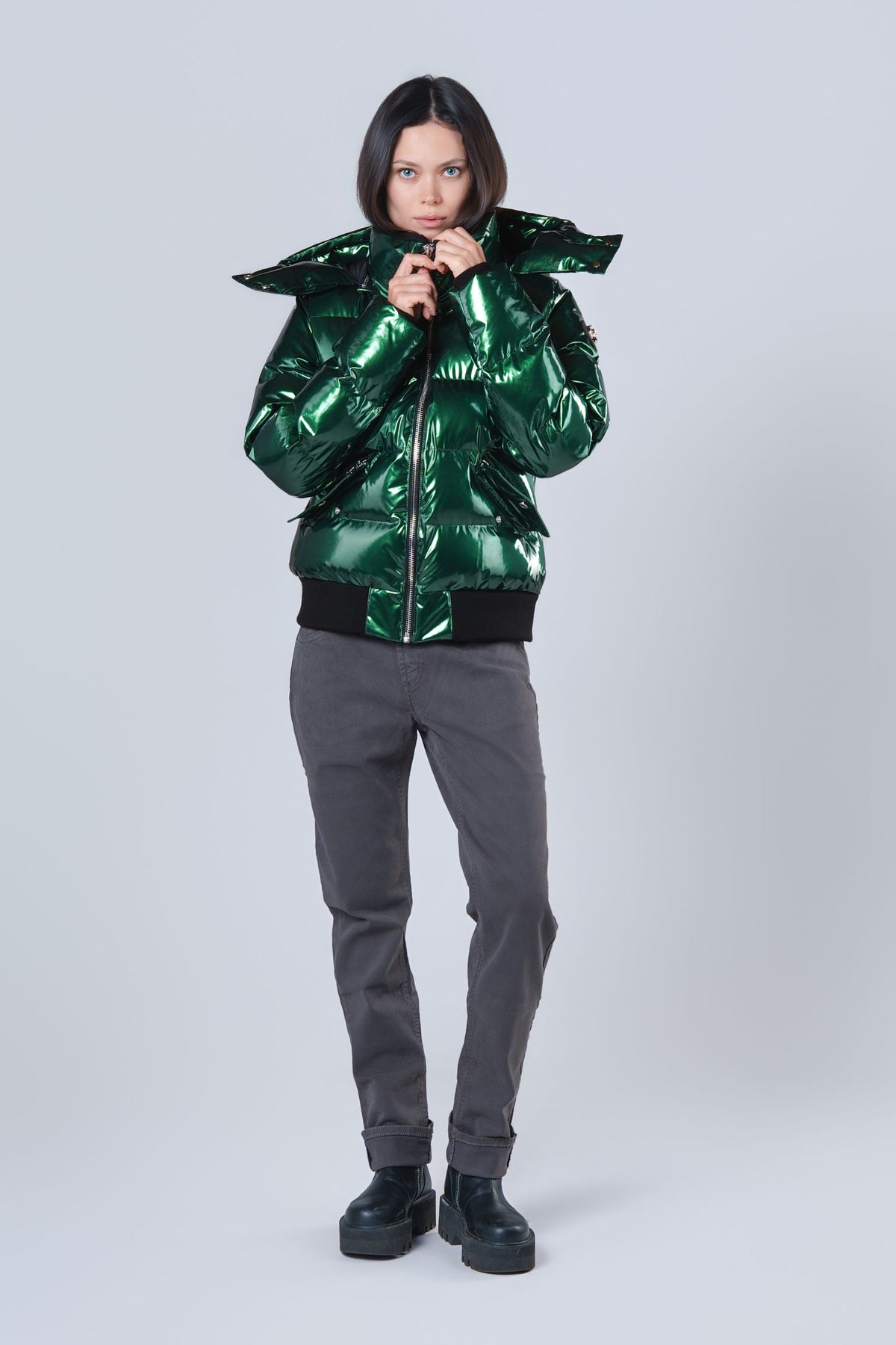 Women's Woody Bomber Jacket - Glossy Green