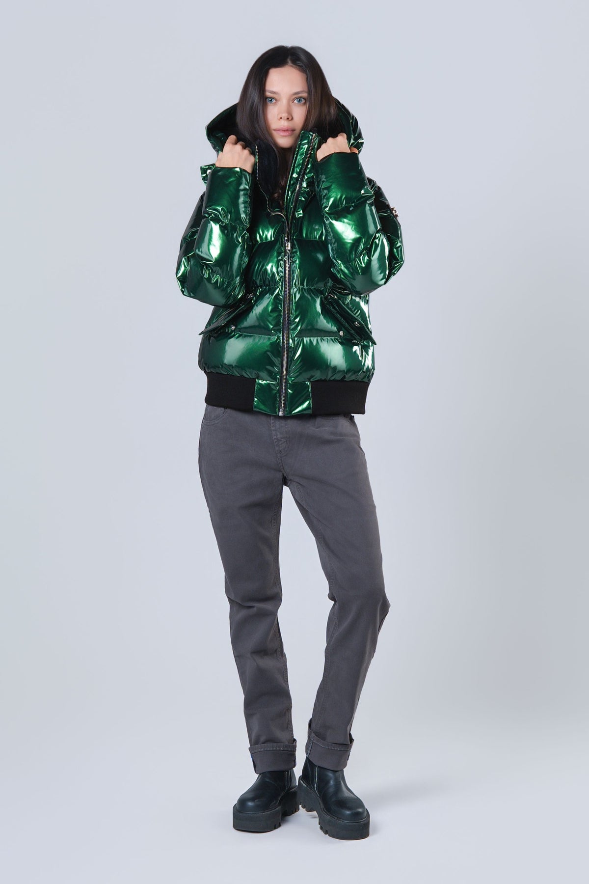 Women's Woody Bomber Jacket - Glossy Green