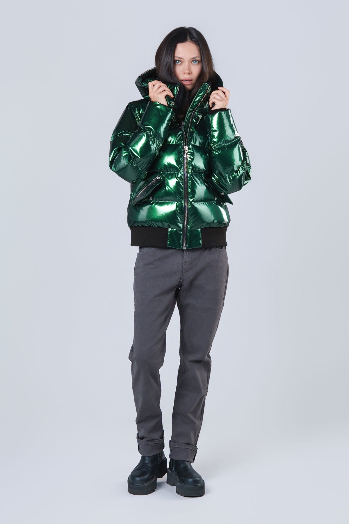Women's Woody Bomber Jacket - Glossy Green