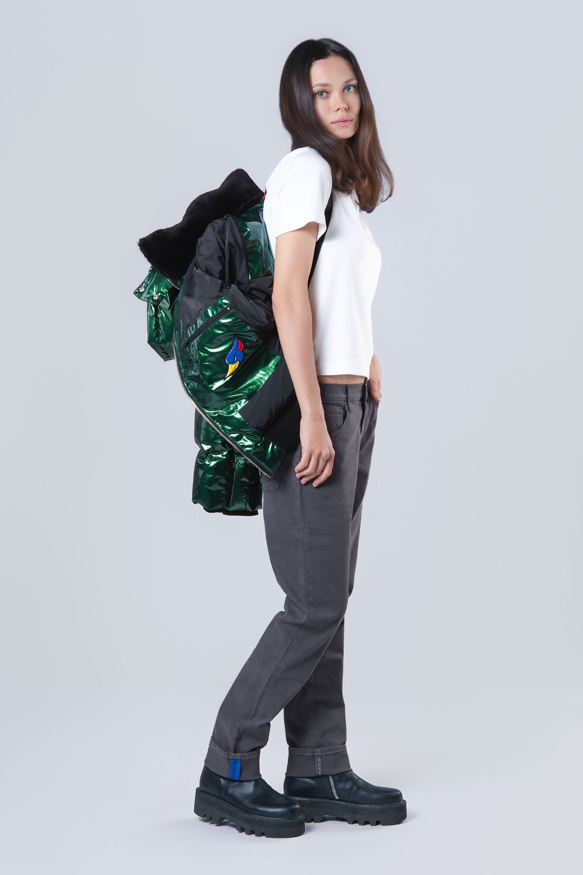 Women's Woody Bomber Jacket - Glossy Green