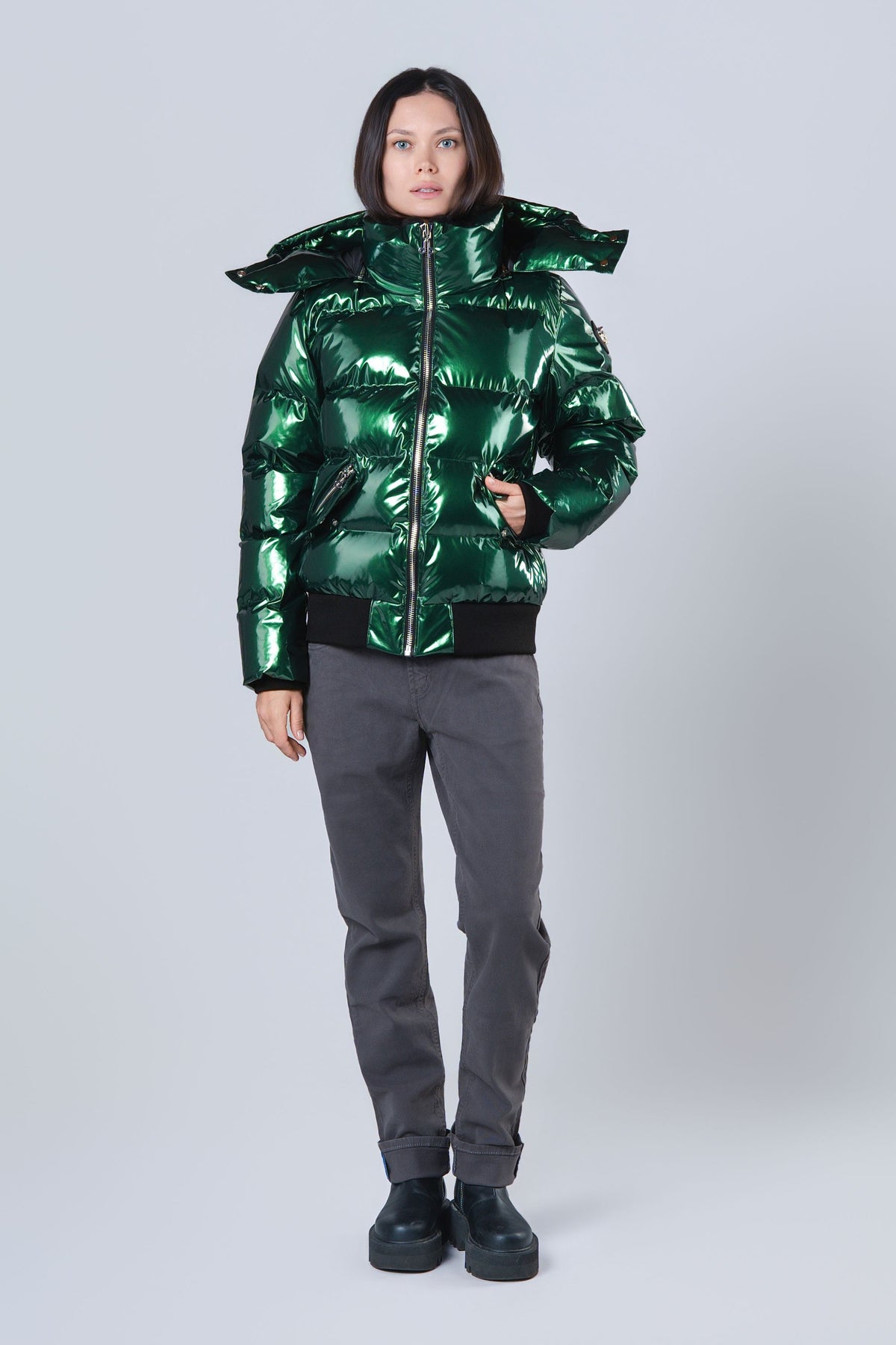 Women's Woody Bomber Jacket - Glossy Green