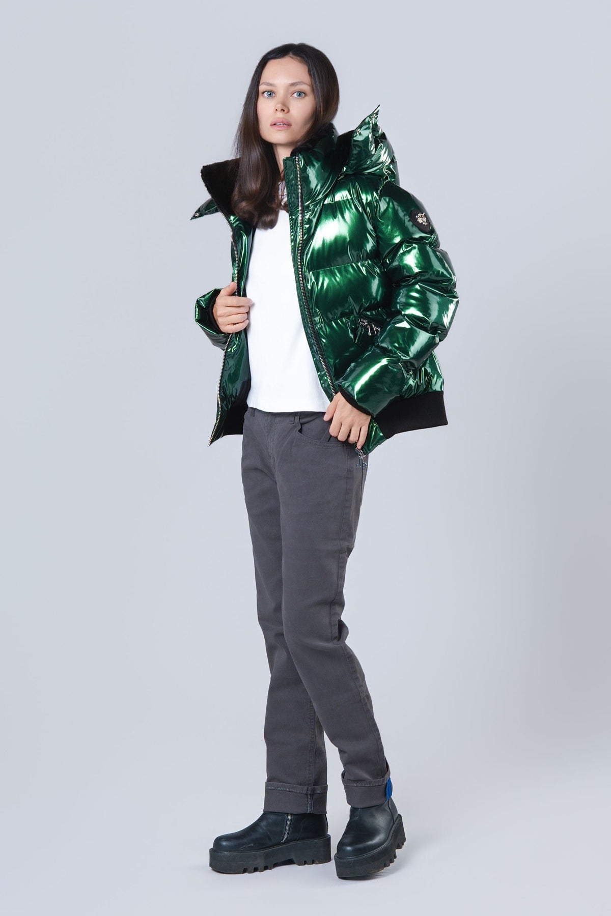 Women's Woody Bomber Jacket - Glossy Green